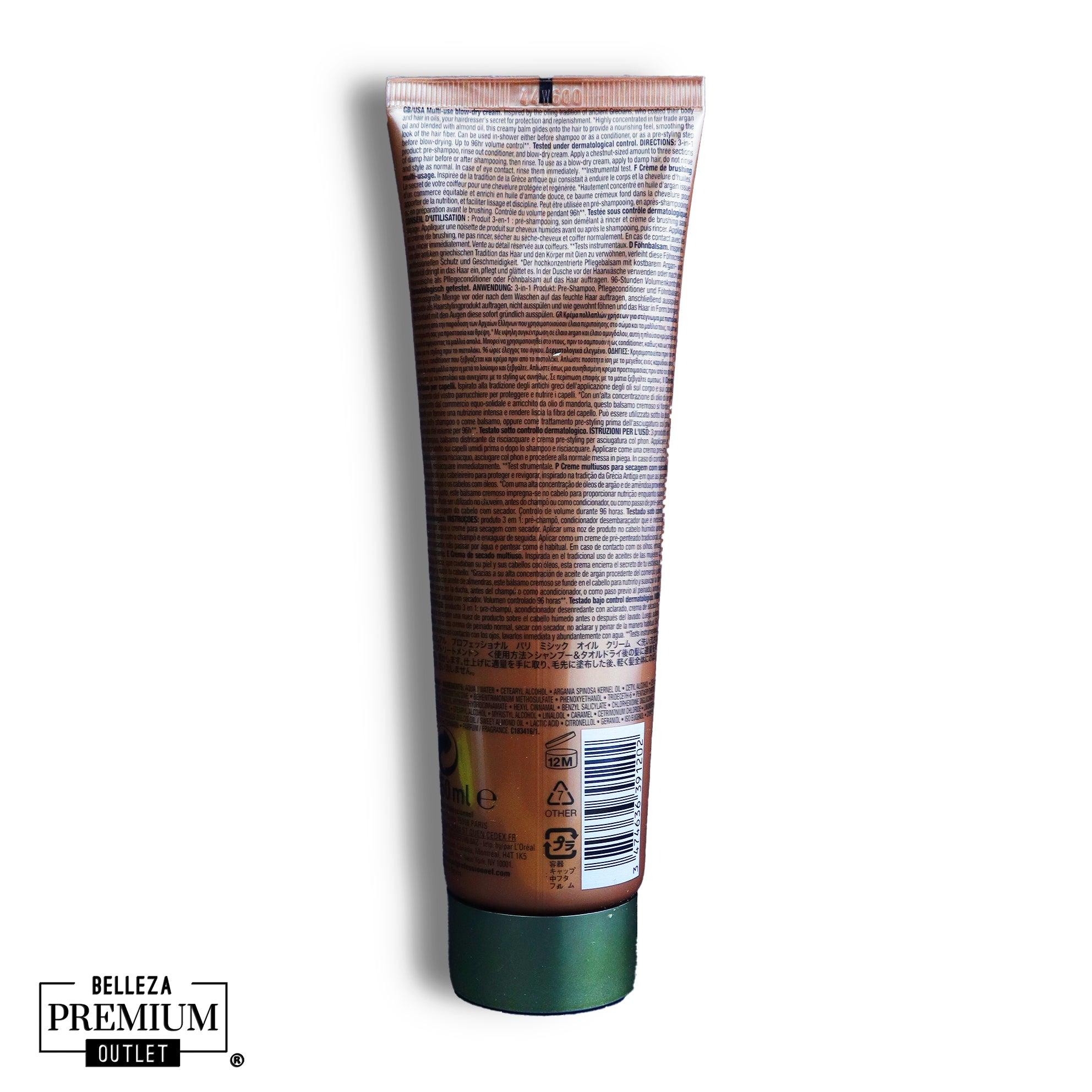 L'Oréal Mythic Oil Cream 3en1 – Nutrición Suprema, Suavidad Intensa y Control Total del Cabello