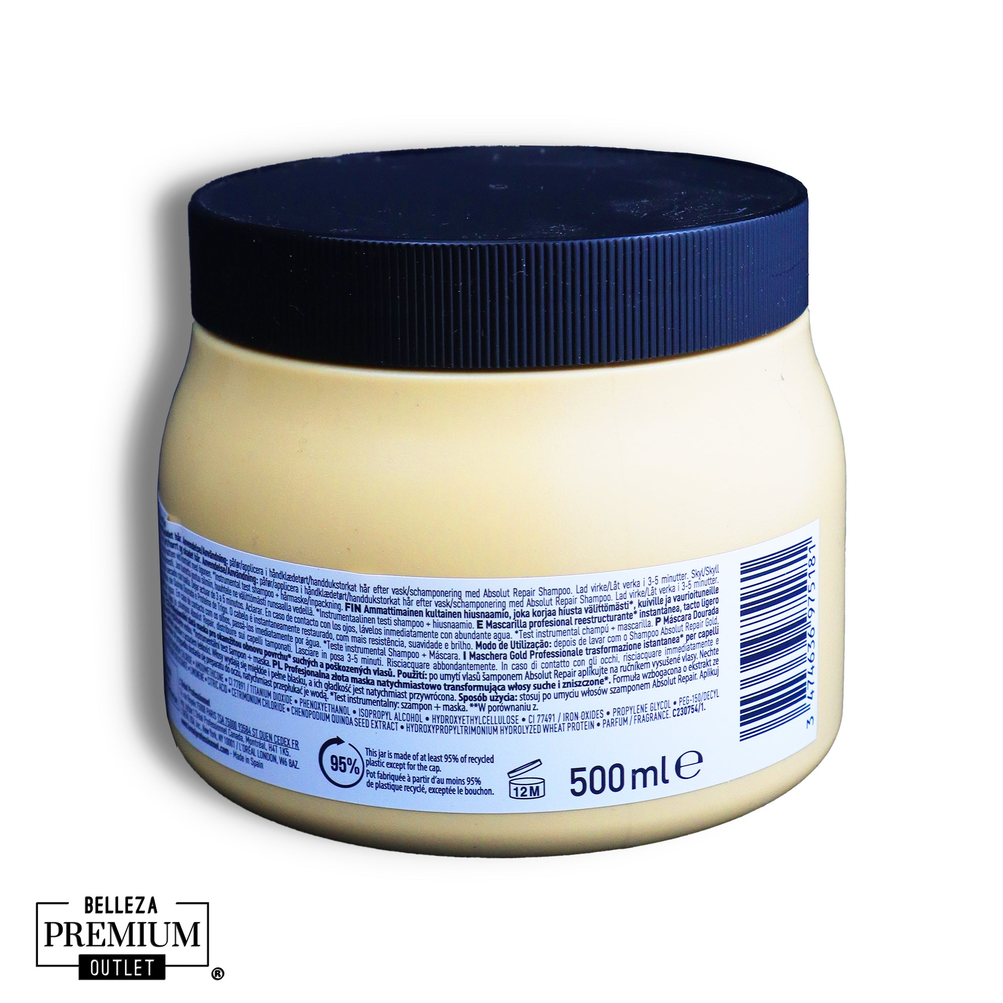 L’Oréal Absolut Repair Golden Mask – Reparación Profunda, Nutrición Intensa y Brillo Dorado para Cabello Dañado