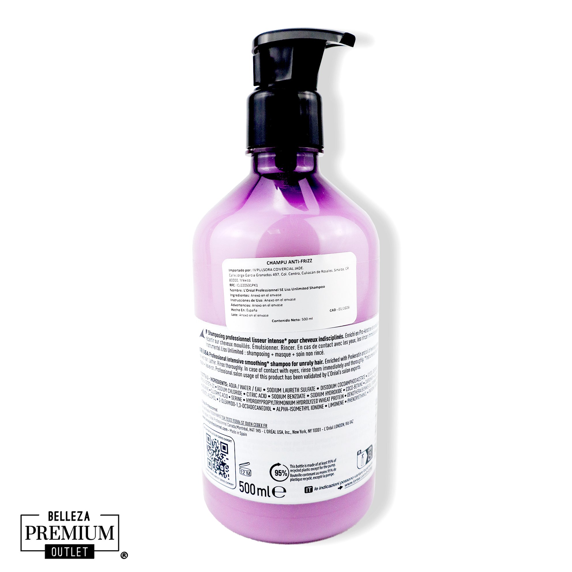 L'Oréal Professionnel Serie Expert Liss Unlimited Shampoo 500 ml