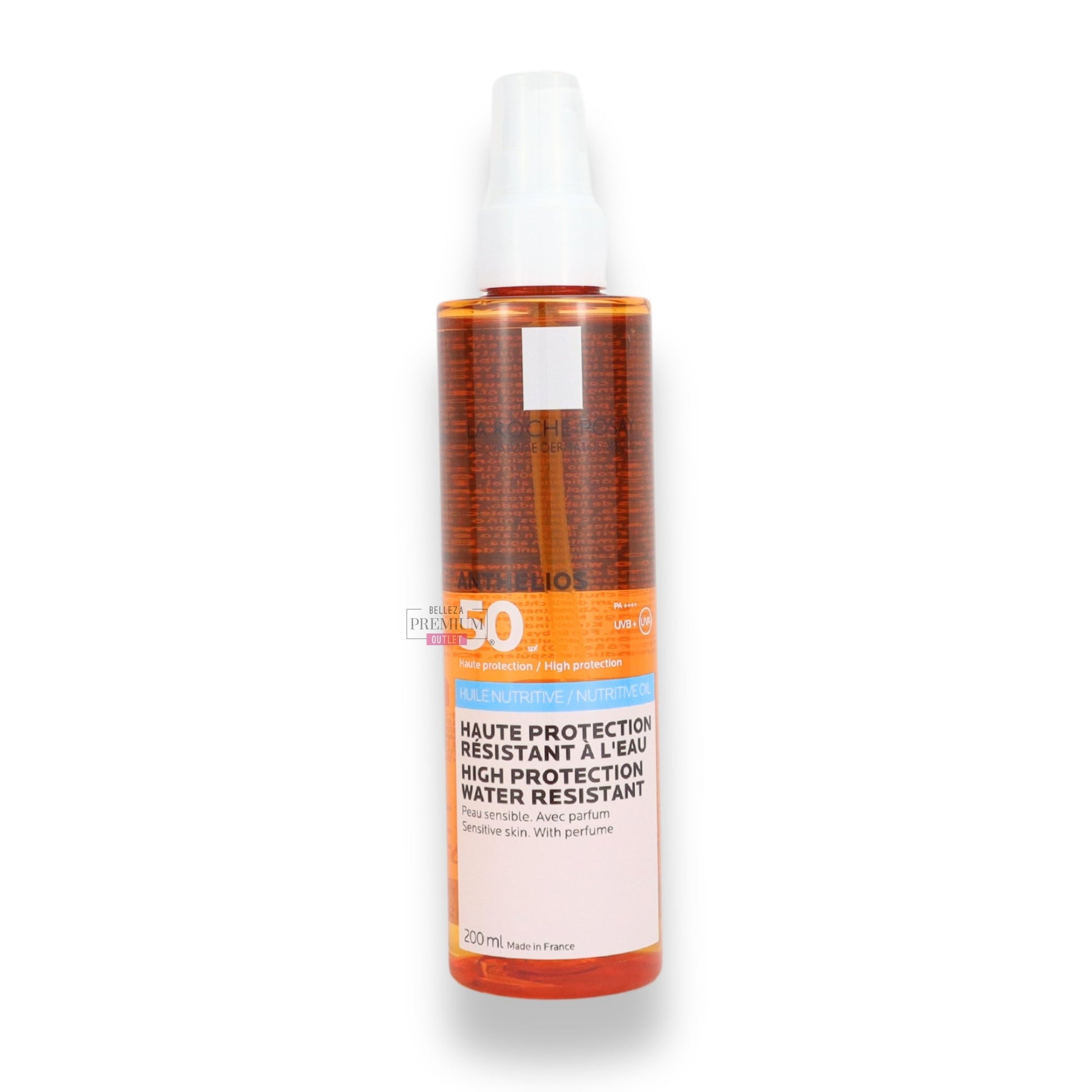 La Roche Posay Anthelios Oil SPF50+ 200ml: Protector solar intenso para pieles sensibles enriquecido con agua termal