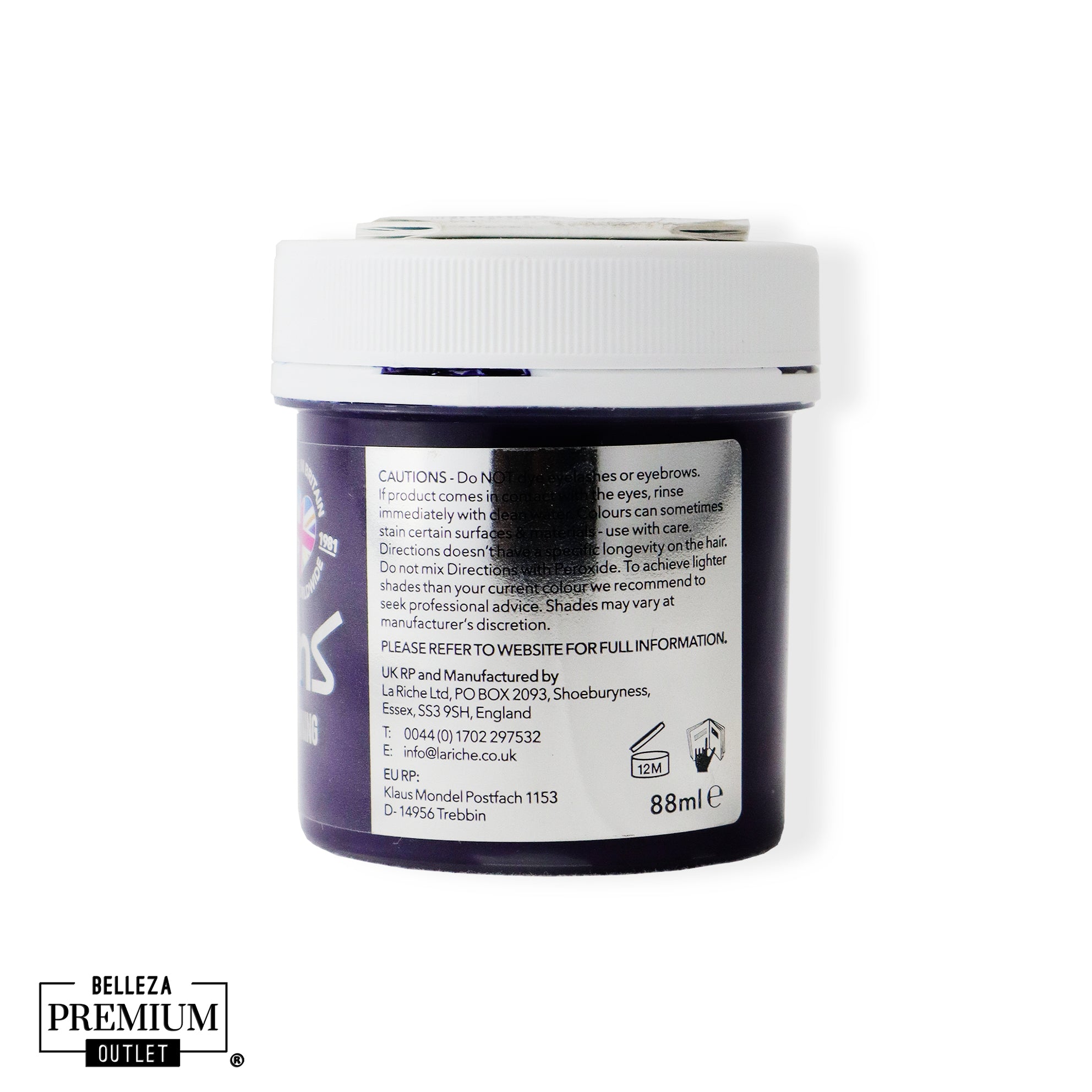 La Riche Directions Violet 89ml – Explosión de Color Púrpura con Brillo y Estilo Rebelde