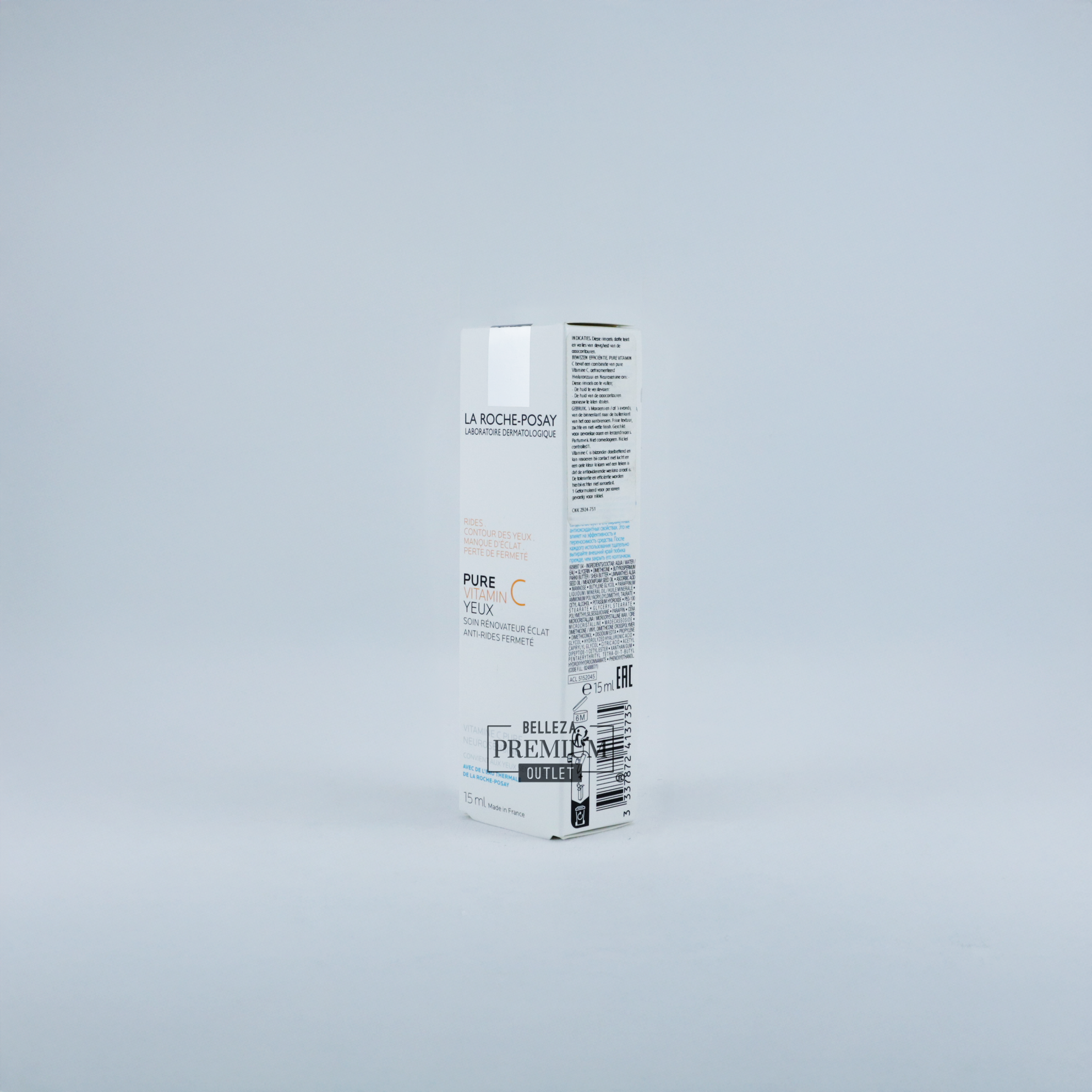 La Roche-Posay Pure Vitamine C Eyes 15ml – Ilumina, Reafirma y Revive tu Mirada