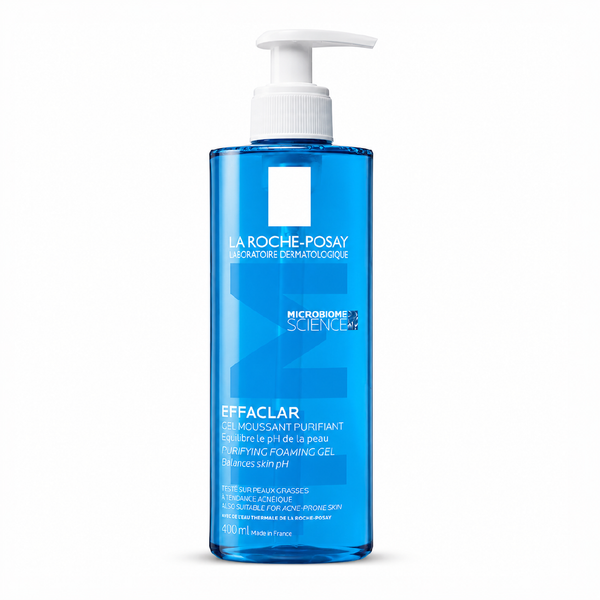 La Roche-Posay Effaclar Gel Moussant 400ml – Limpieza Profunda y Suave para Piel Grasa y Sensible
