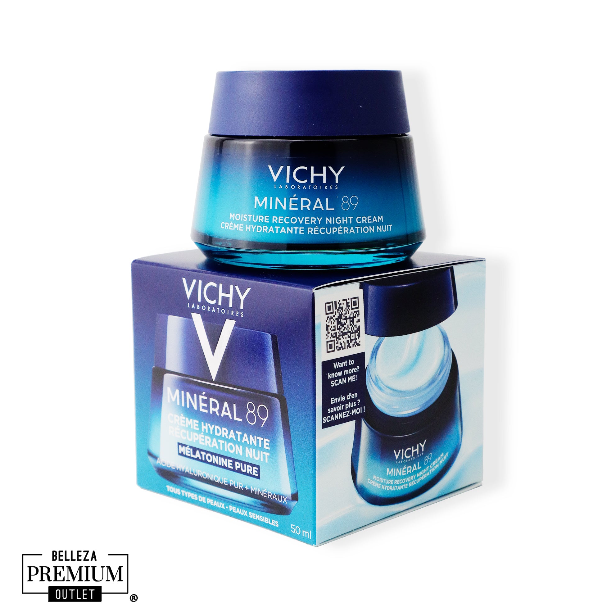 Vichy Minéral 89 Hydratende & Herstellende Nachtcrème 50ml