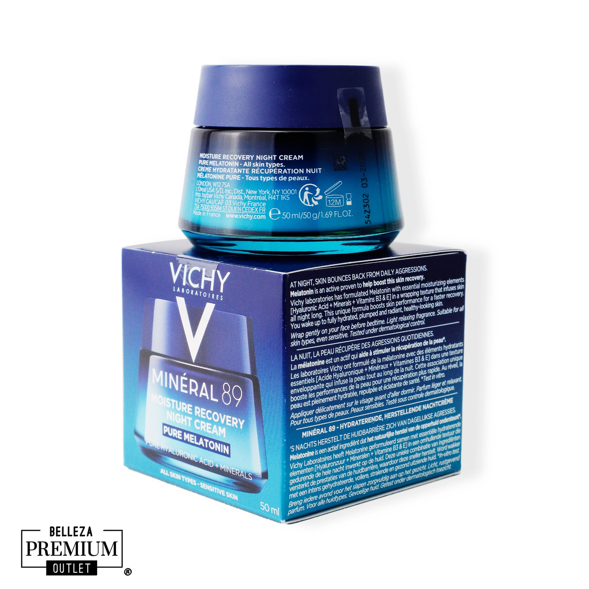 Vichy Minéral 89 Hydratende & Herstellende Nachtcrème 50ml