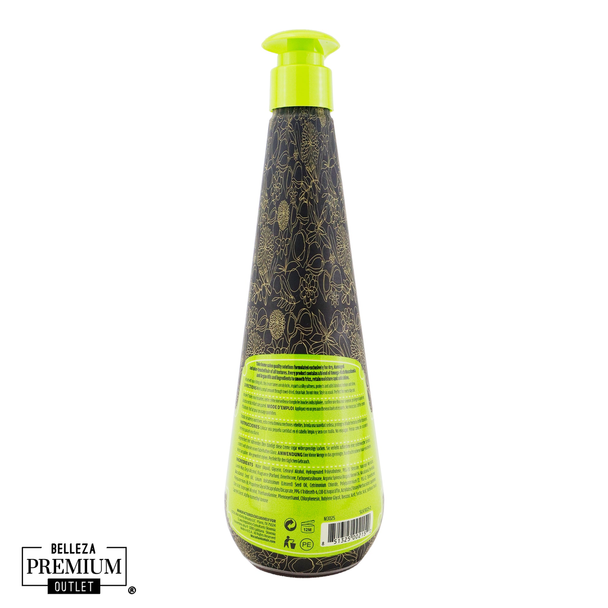 Macadamia Nourishing Leave-In Cream 300 ml | Hidratación, suavidad y control del frizz para todo tipo de cabello