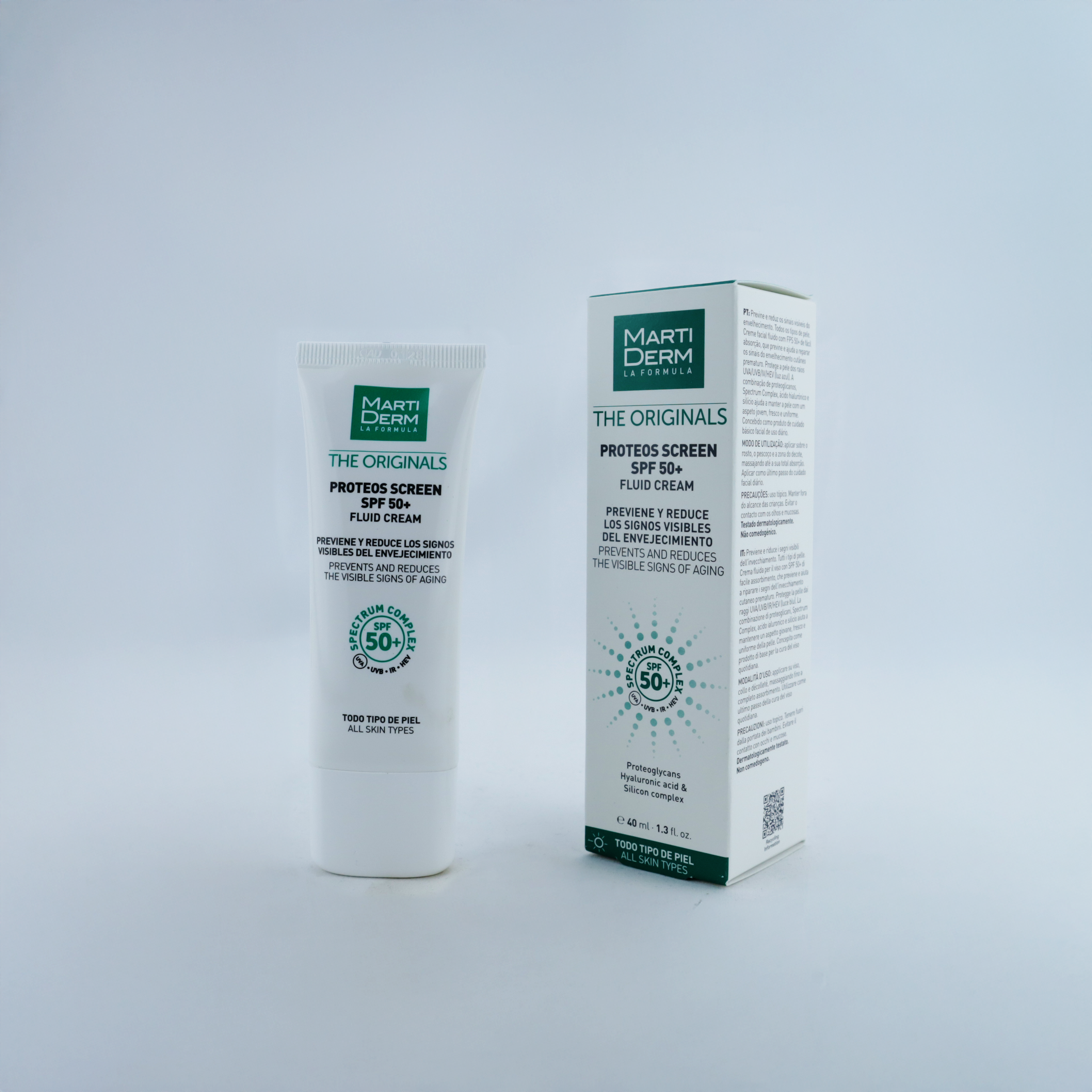 Martiderm THE ORIGINALS PROTEOS SCREEN SPF50+ Fluid Cream 40 ml