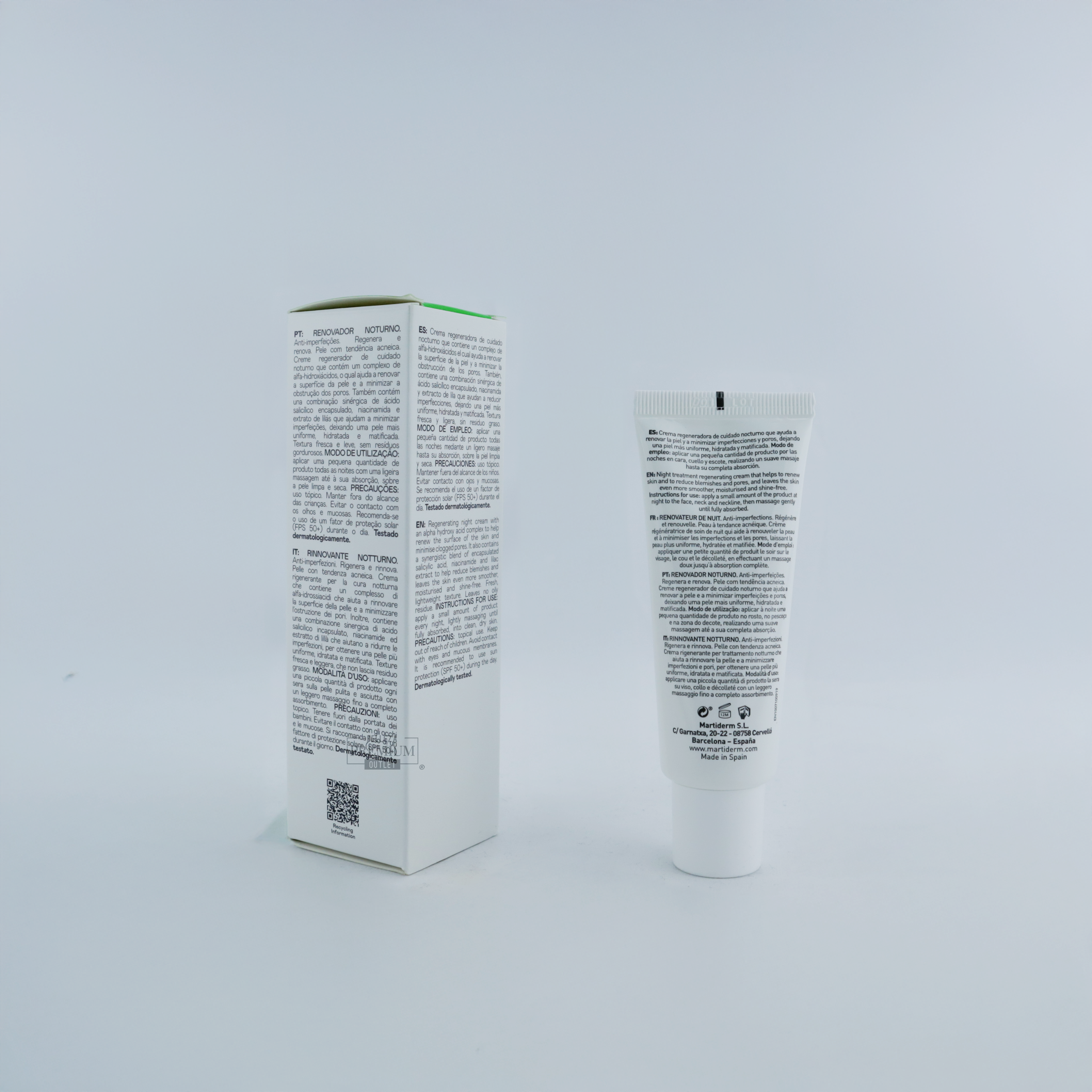 Martiderm Acniover Renovador Nocturno 40ml