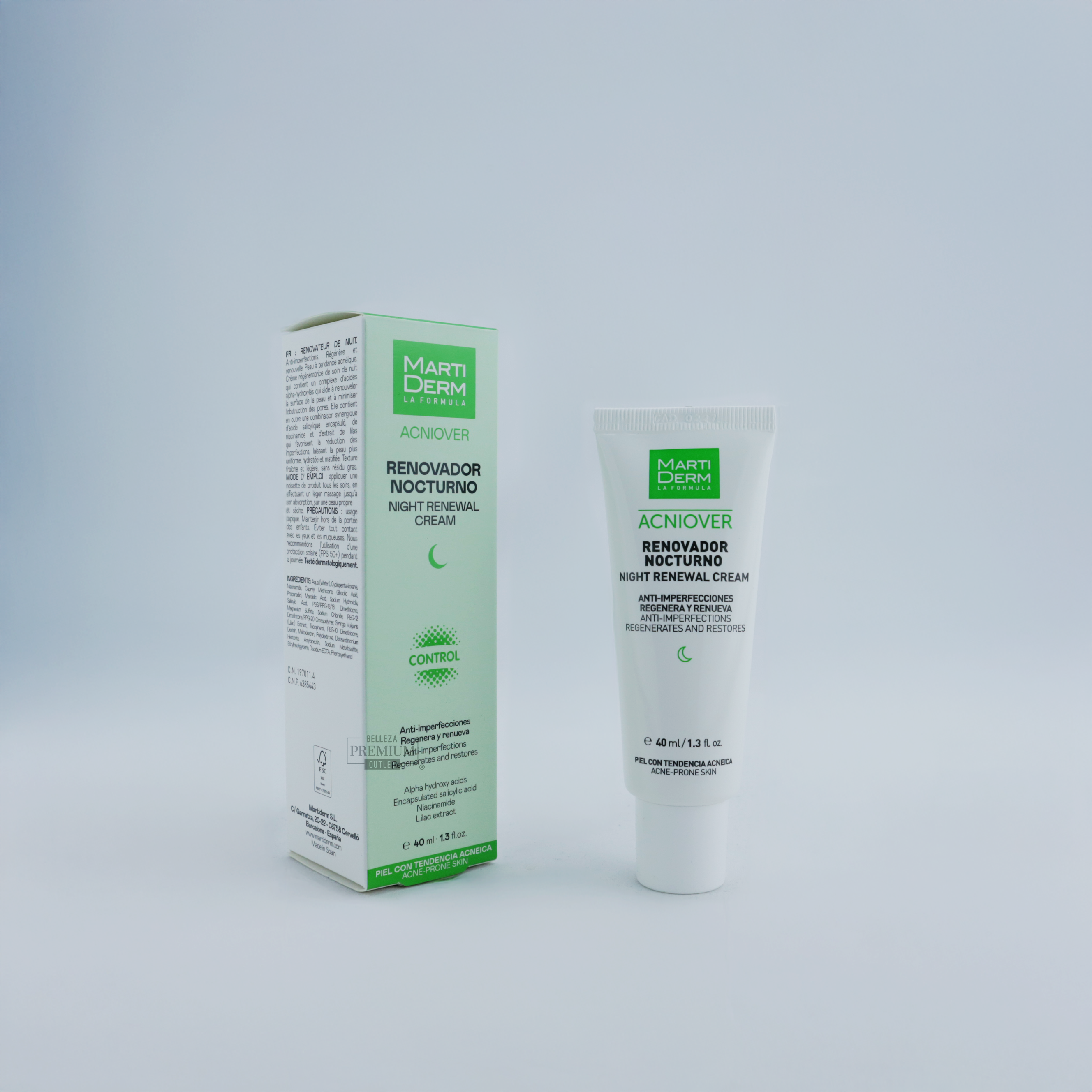 Martiderm Acniover Renovador Nocturno 40ml