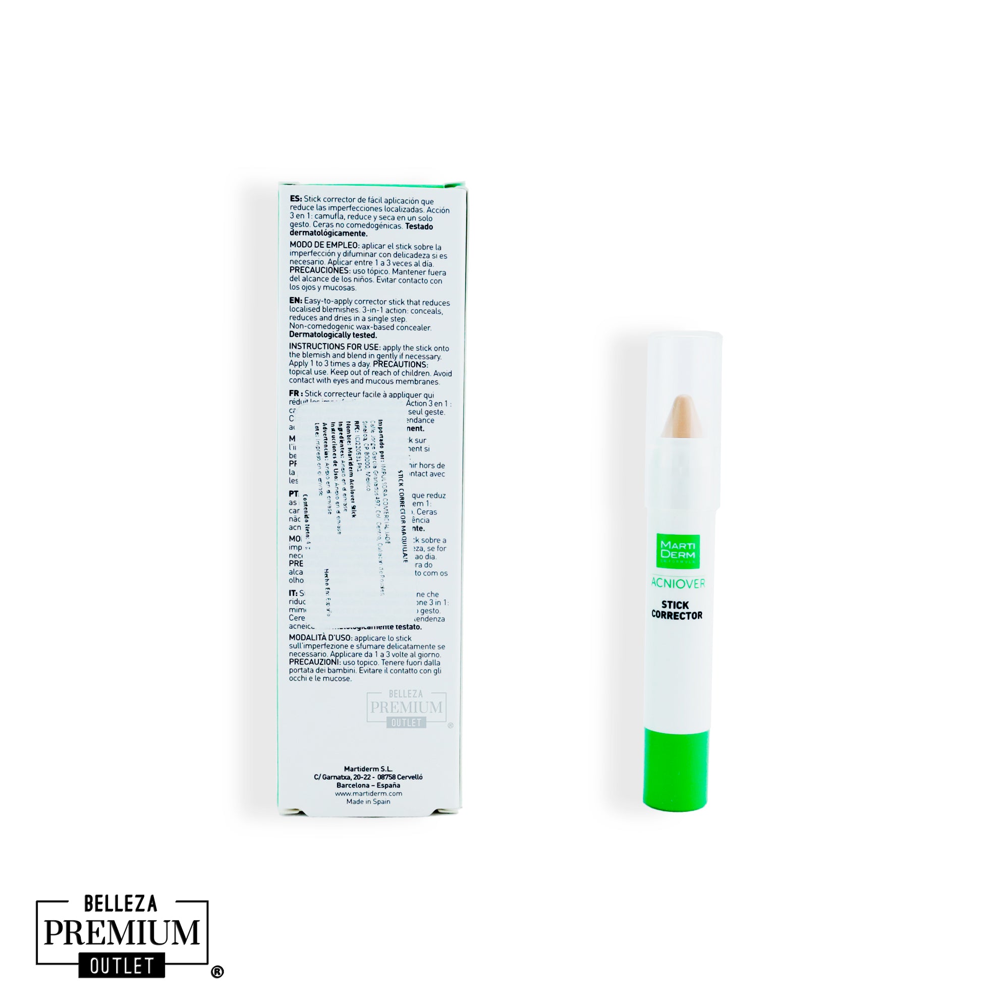 MartiDerm Acniover Stick 0.02ml | Tratamiento Localizado para Imperfecciones