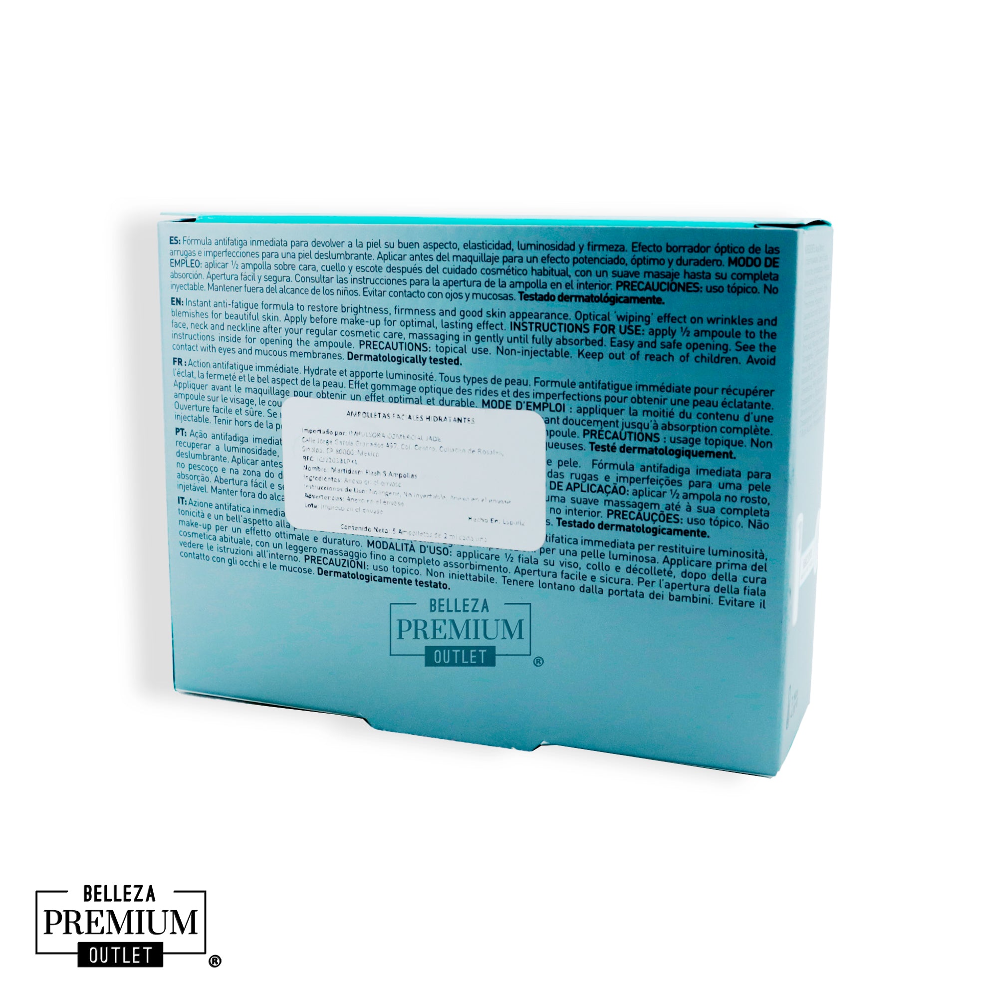 MartiDerm THE ORIGINALS FLASH Serum 5 Ampolletas | Efecto Lifting y Luminosidad Instantánea para una Piel Perfecta al Instante