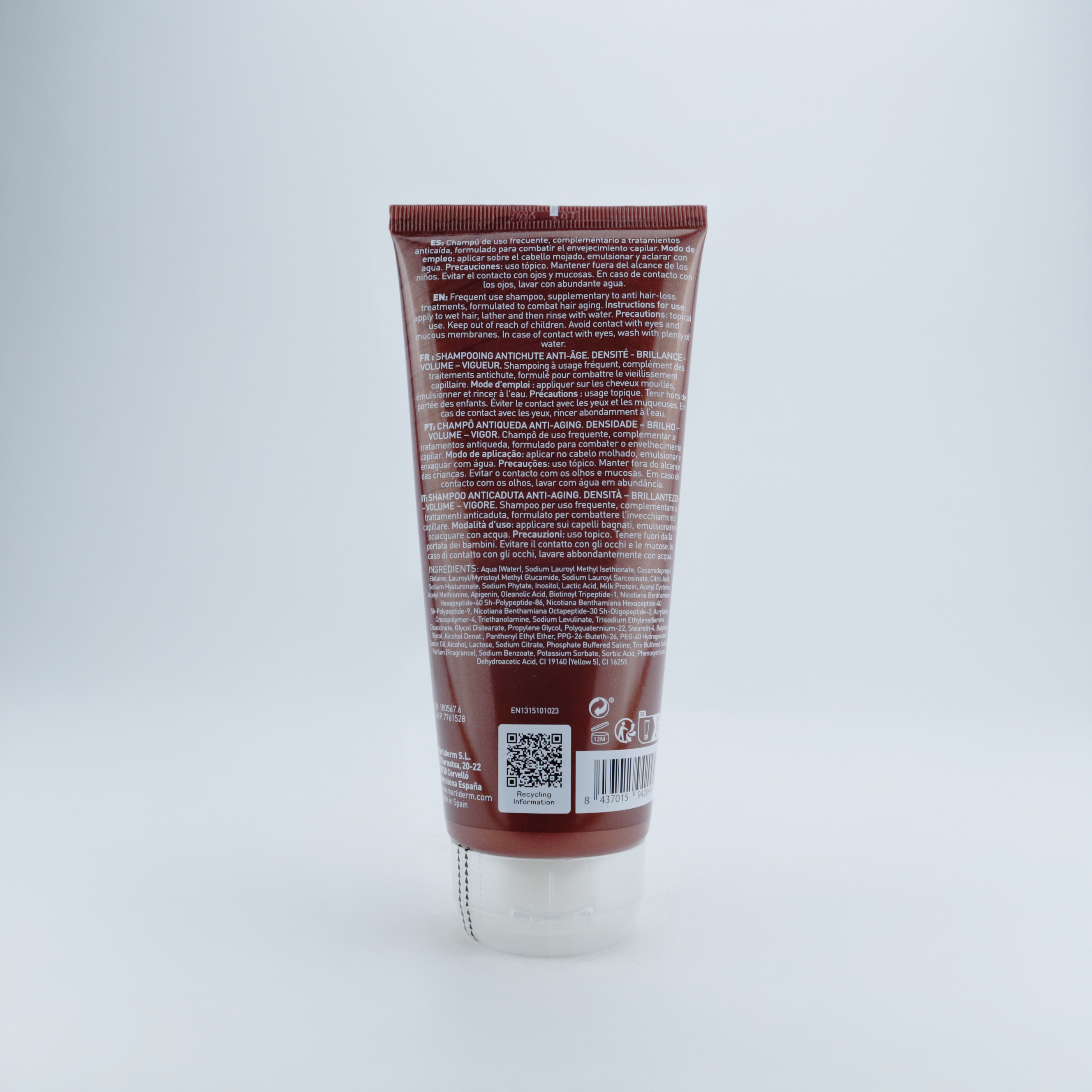 Martiderm Shampoo Hair System 3Gf Anti Hair loss 200ml