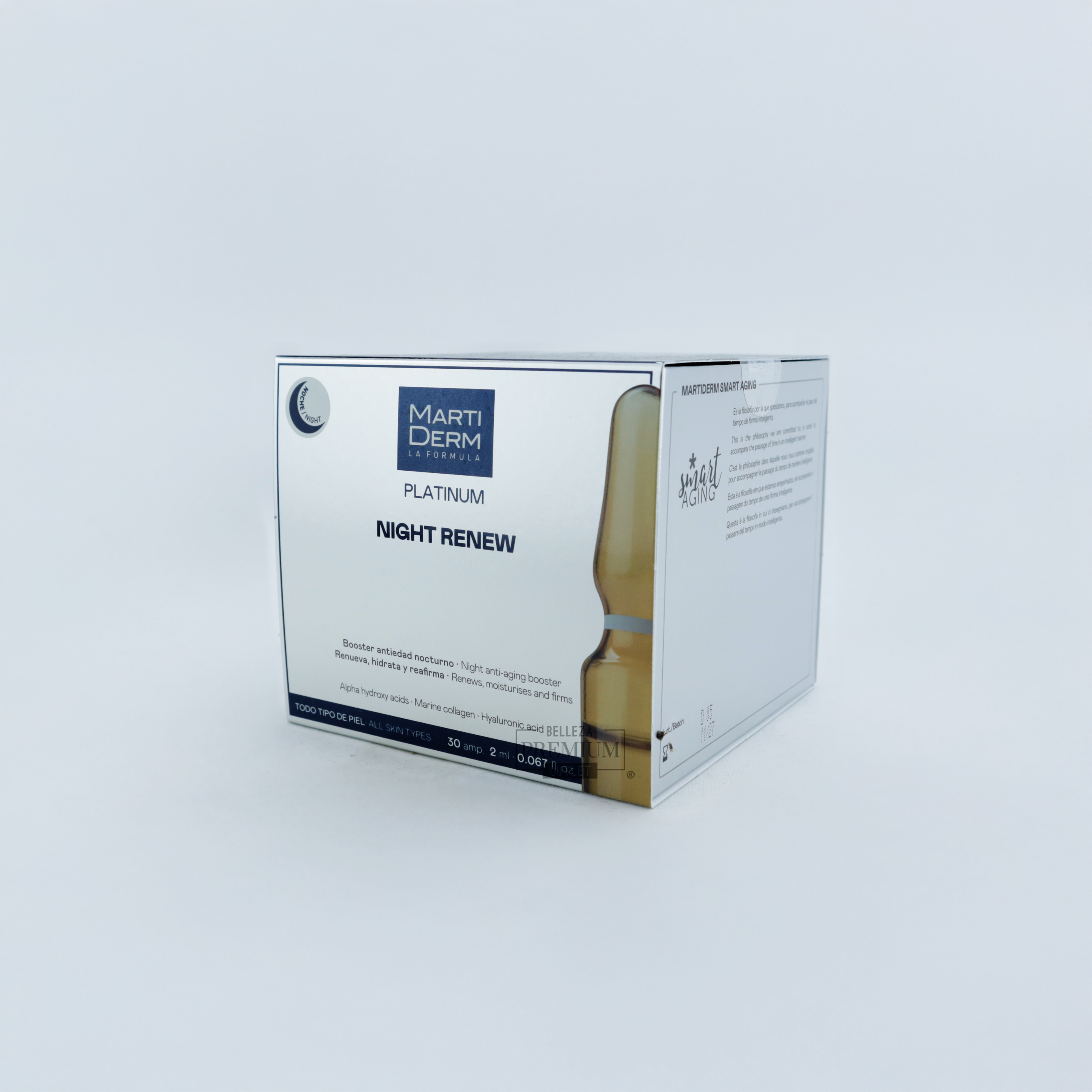 Martiderm PLATINUM NIGHT RENEW 30 Ampolletas (EASY OPEN)