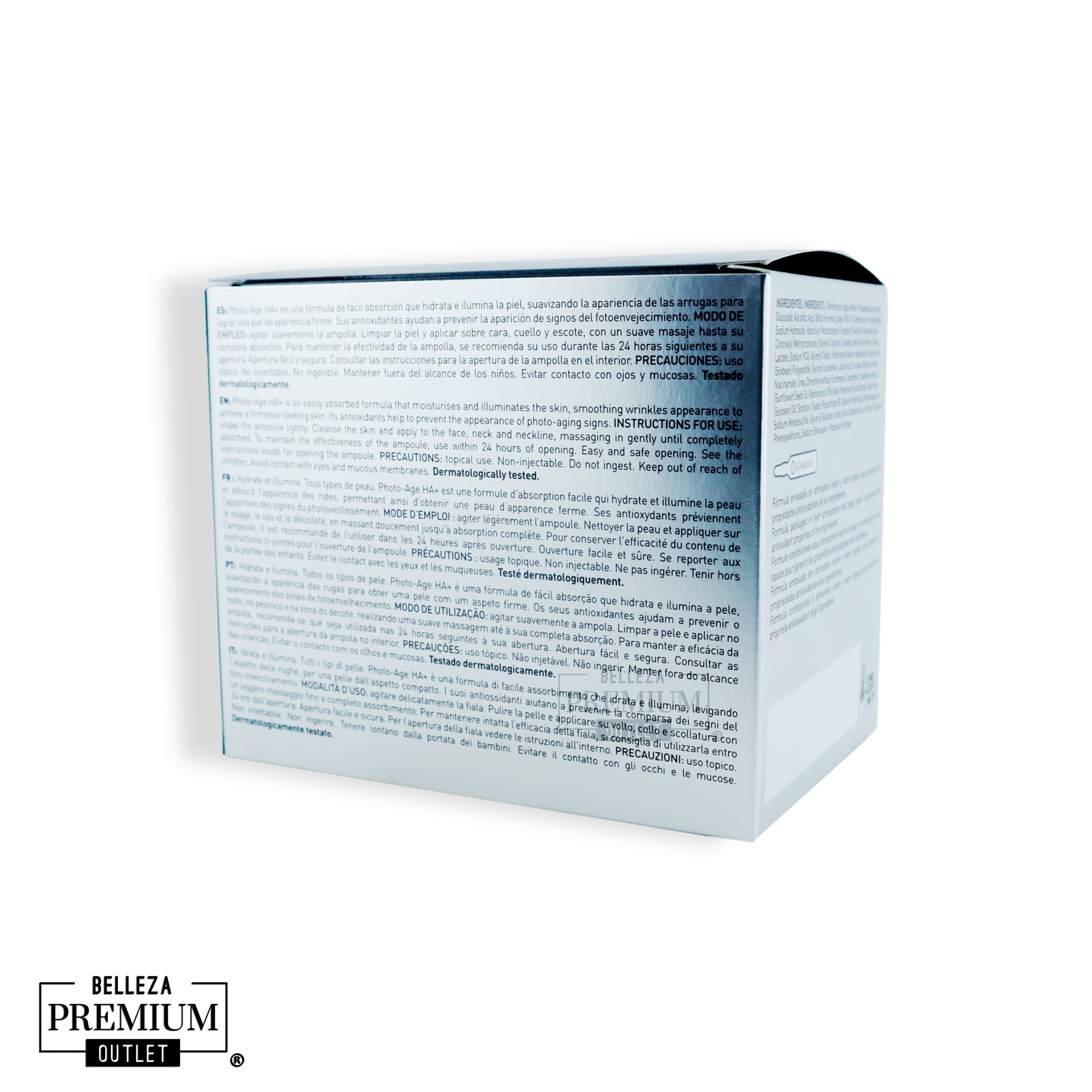 MartiDerm Photo Age HA+ 30 Ampollas | Hidratación Intensiva y Anti-Edad para una Piel Renovada