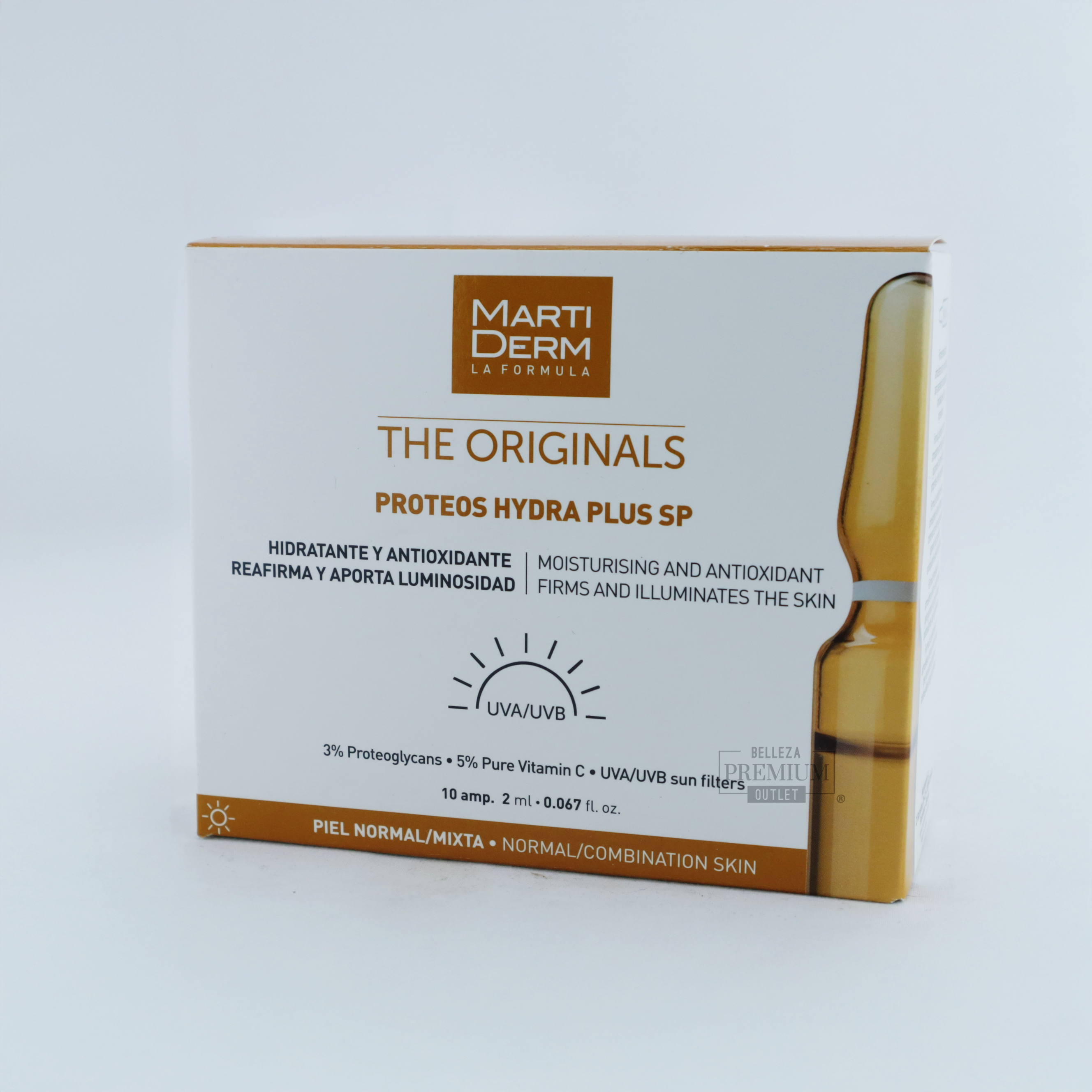 Martiderm THE ORIGINALS PROTEOS HYDRA PLUS SP 10 Ampolletas (EASY OPEN)