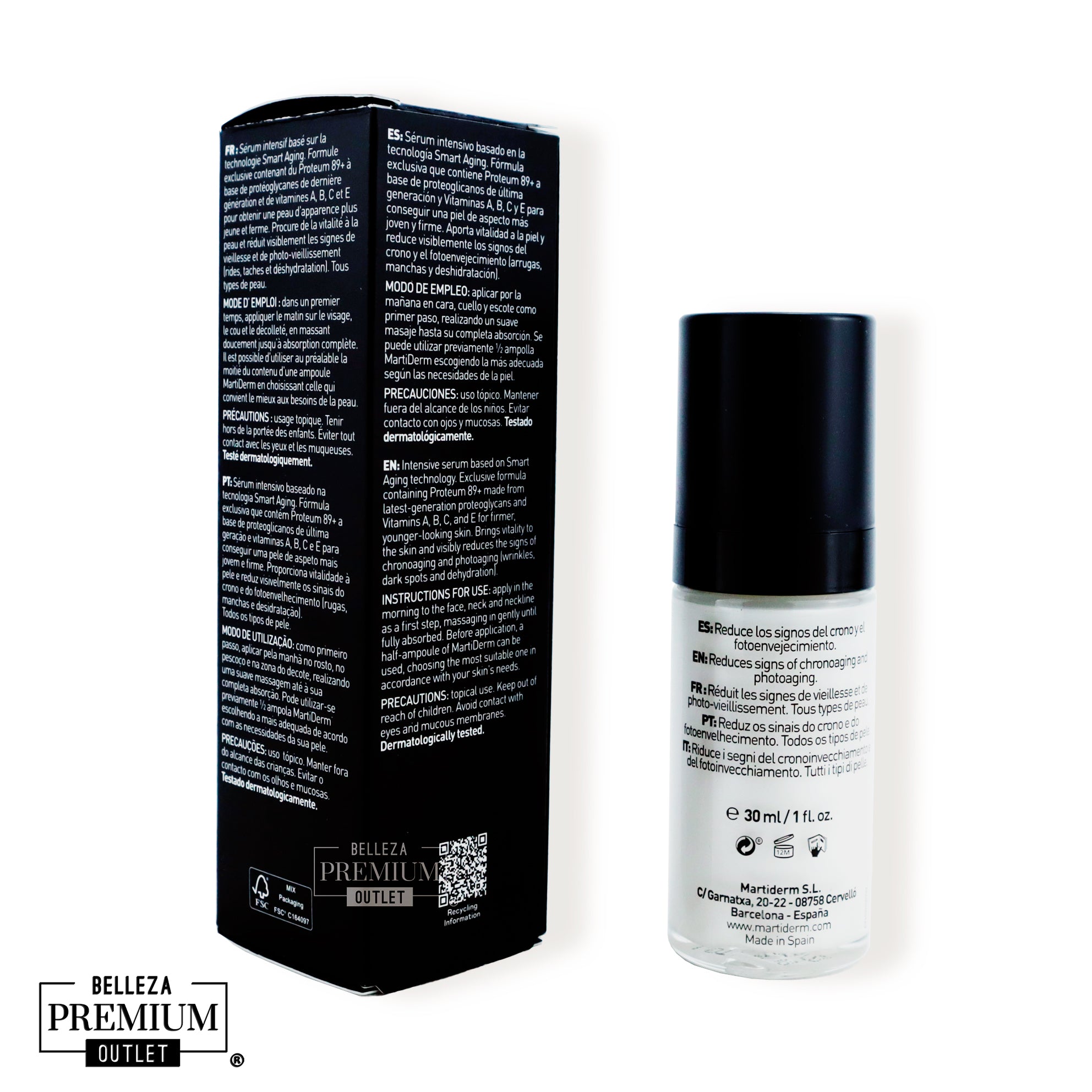 MartiDerm Black Diamond Proteum Serum 30ml | Sérum Reafirmante y Antiedad de Alta Tecnología