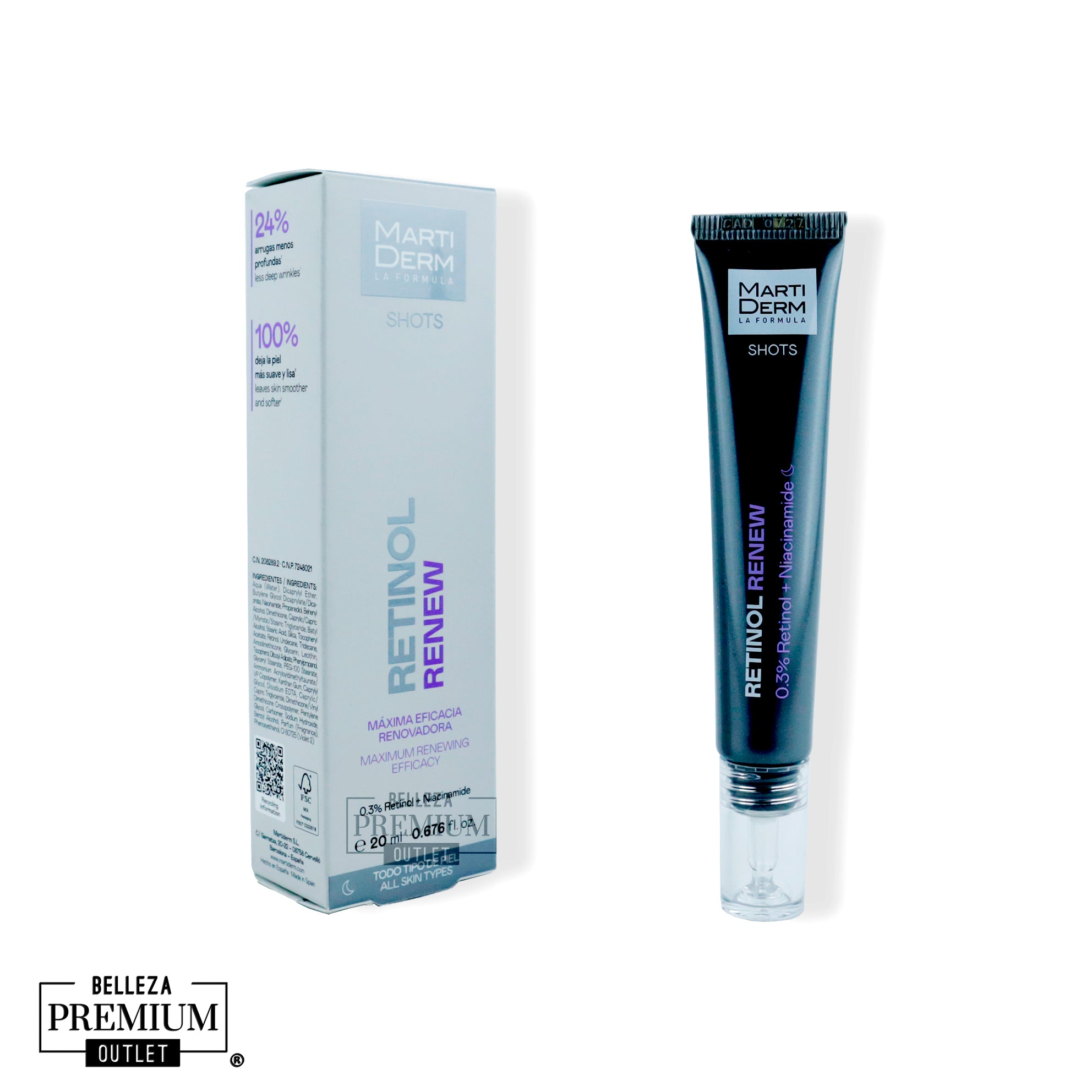 MartiDerm Retinol Renew 20ml | Renovación Celular y Anti-Edad para una Piel Más Firme y Luminosa