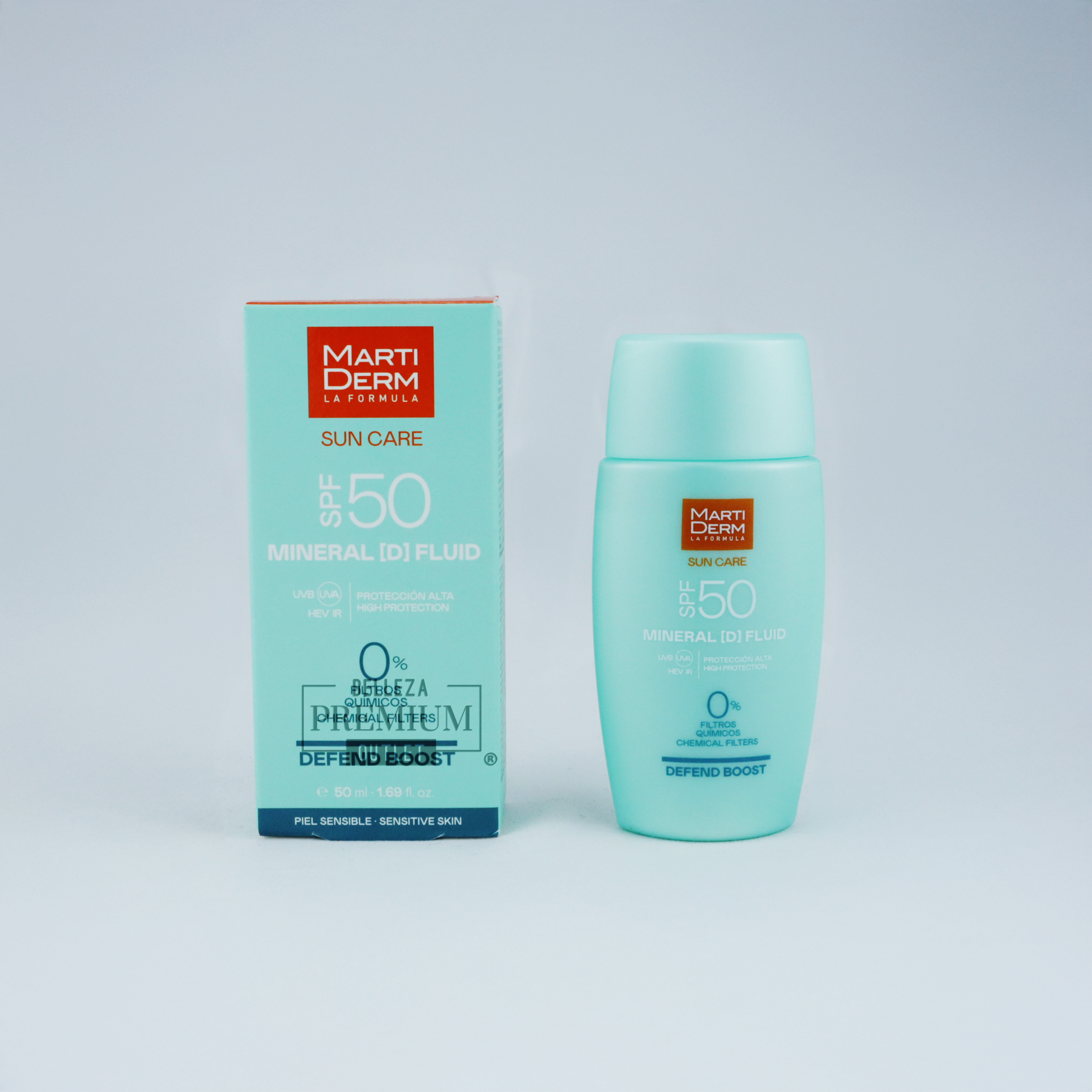 MartiDerm Sun Care Mineral [D] Fluid SPF50 50 ml – Protección solar mineral para pieles sensibles