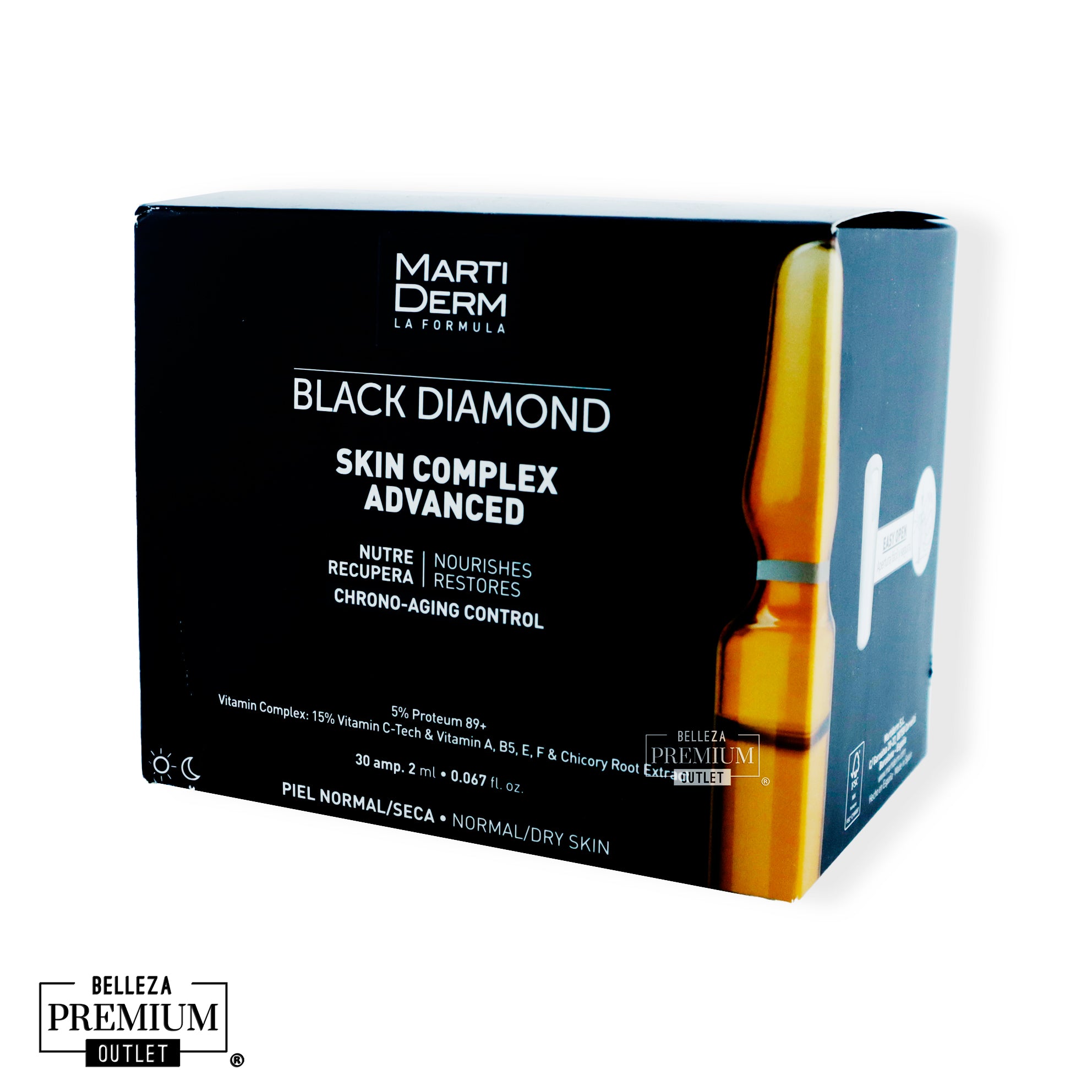 MartiDerm Skin Complex Advanced 30 Ampollas | Energía, Firmeza y Luminosidad Avanzada para tu Piel