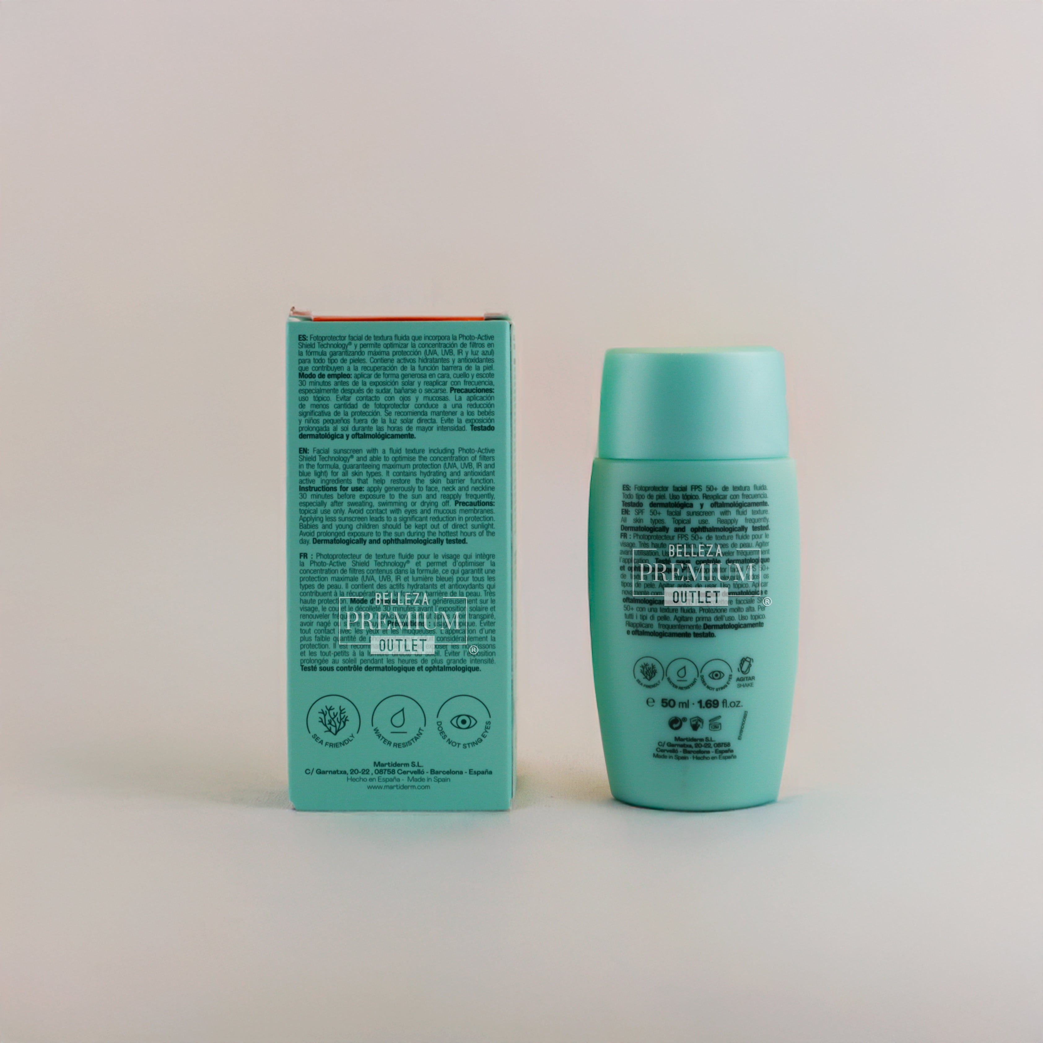 Martiderm Sun Care Active D Fluide SPF50+ 50ml: Protección Inteligente con un Toque de Vitamina D para tu Piel