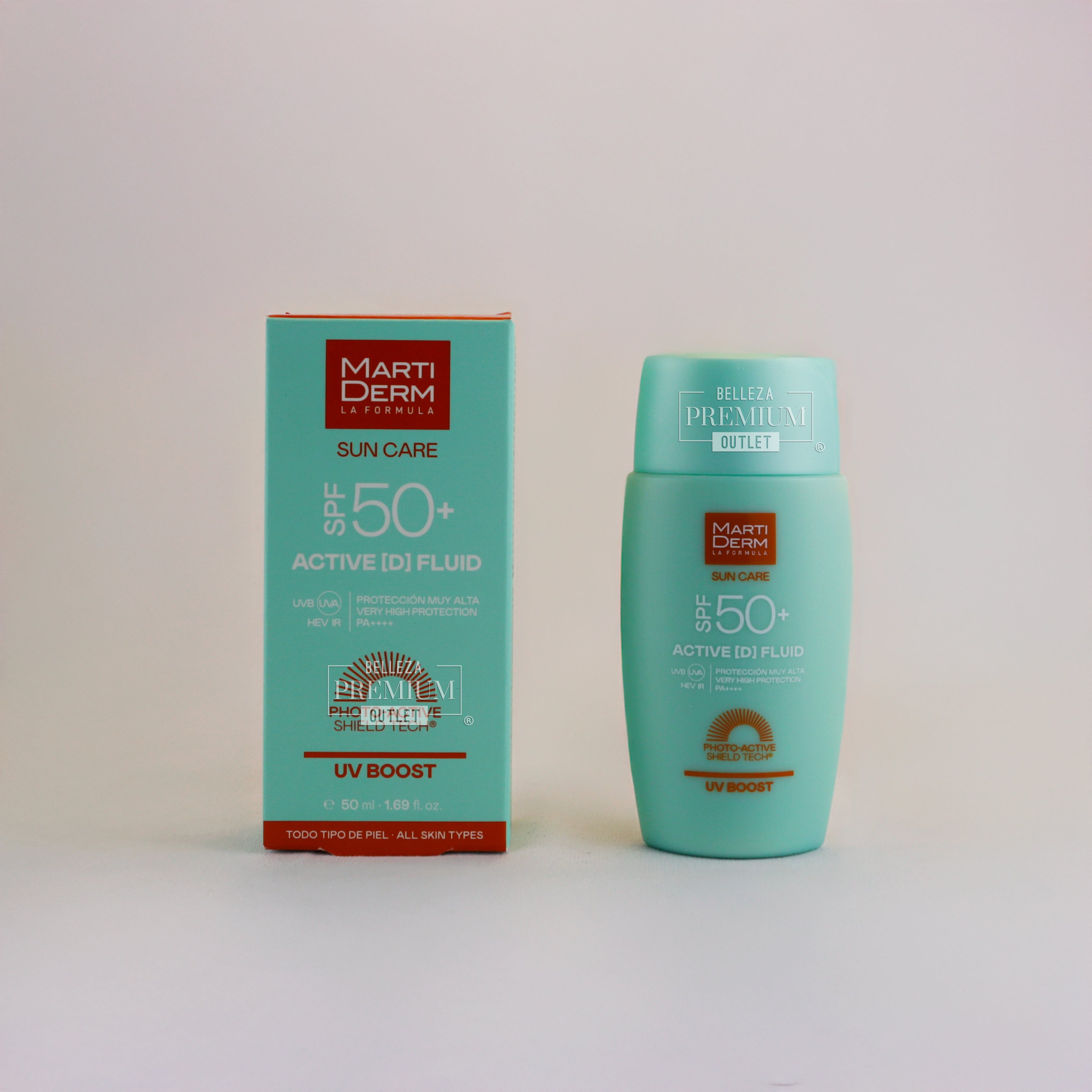 Martiderm Sun Care Active D Fluide SPF50+ 50ml: Protección Inteligente con un Toque de Vitamina D para tu Piel