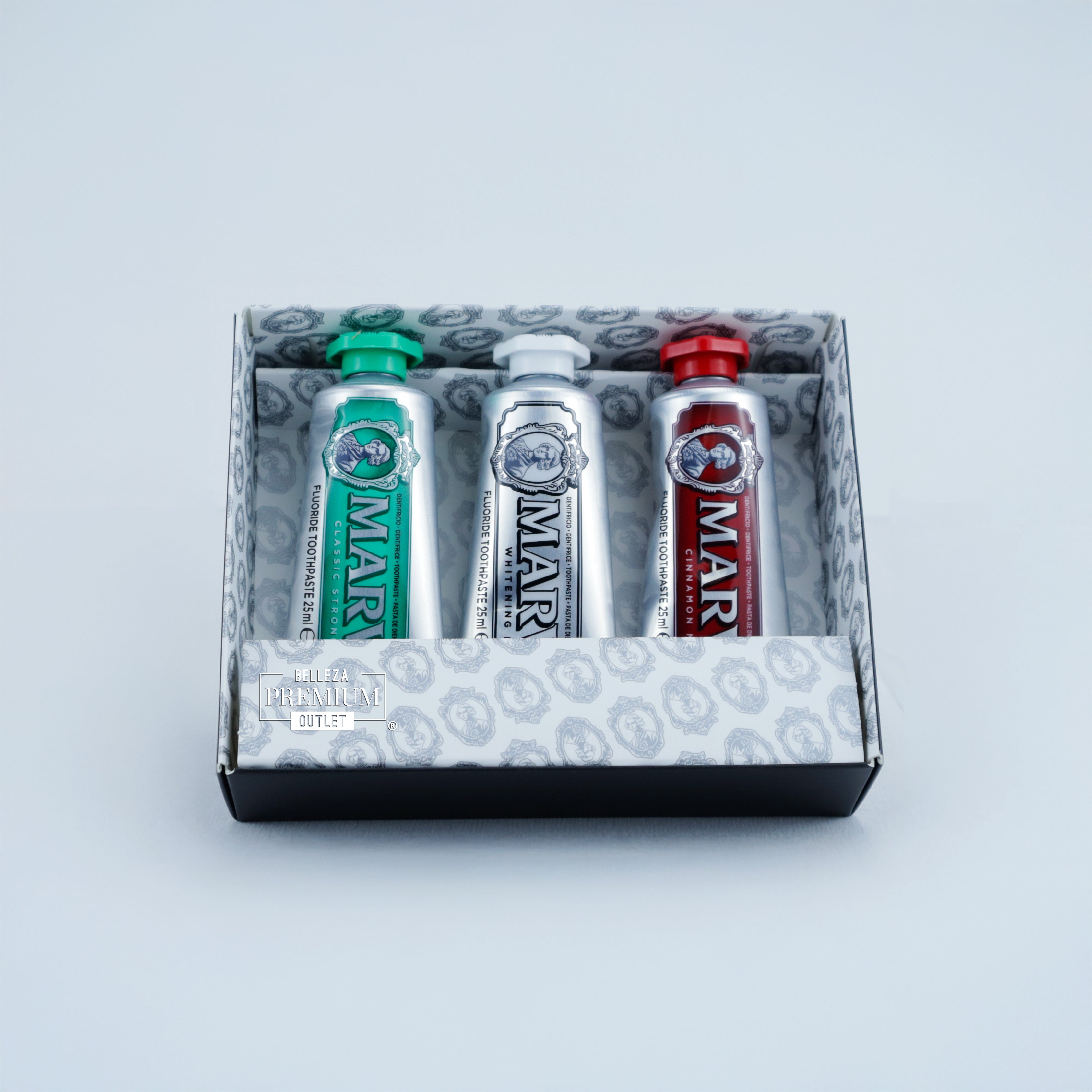Marvis 3 Flavours Box – Classic, Whitening, Cinnamon 3x25ml – Tres Íconos del Sabor en una Edición de Lujo