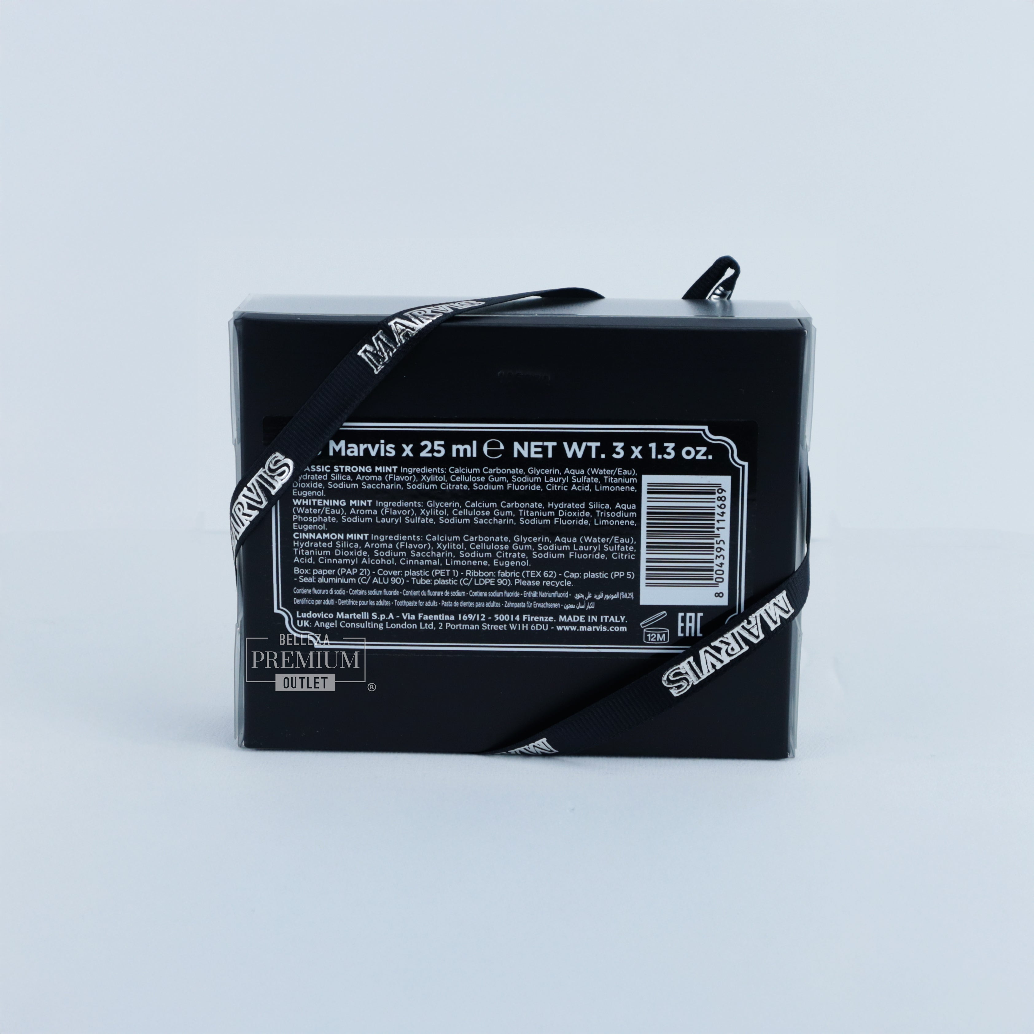 Marvis 3 Flavours Box – Classic, Whitening, Cinnamon 3x25ml – Tres Íconos del Sabor en una Edición de Lujo