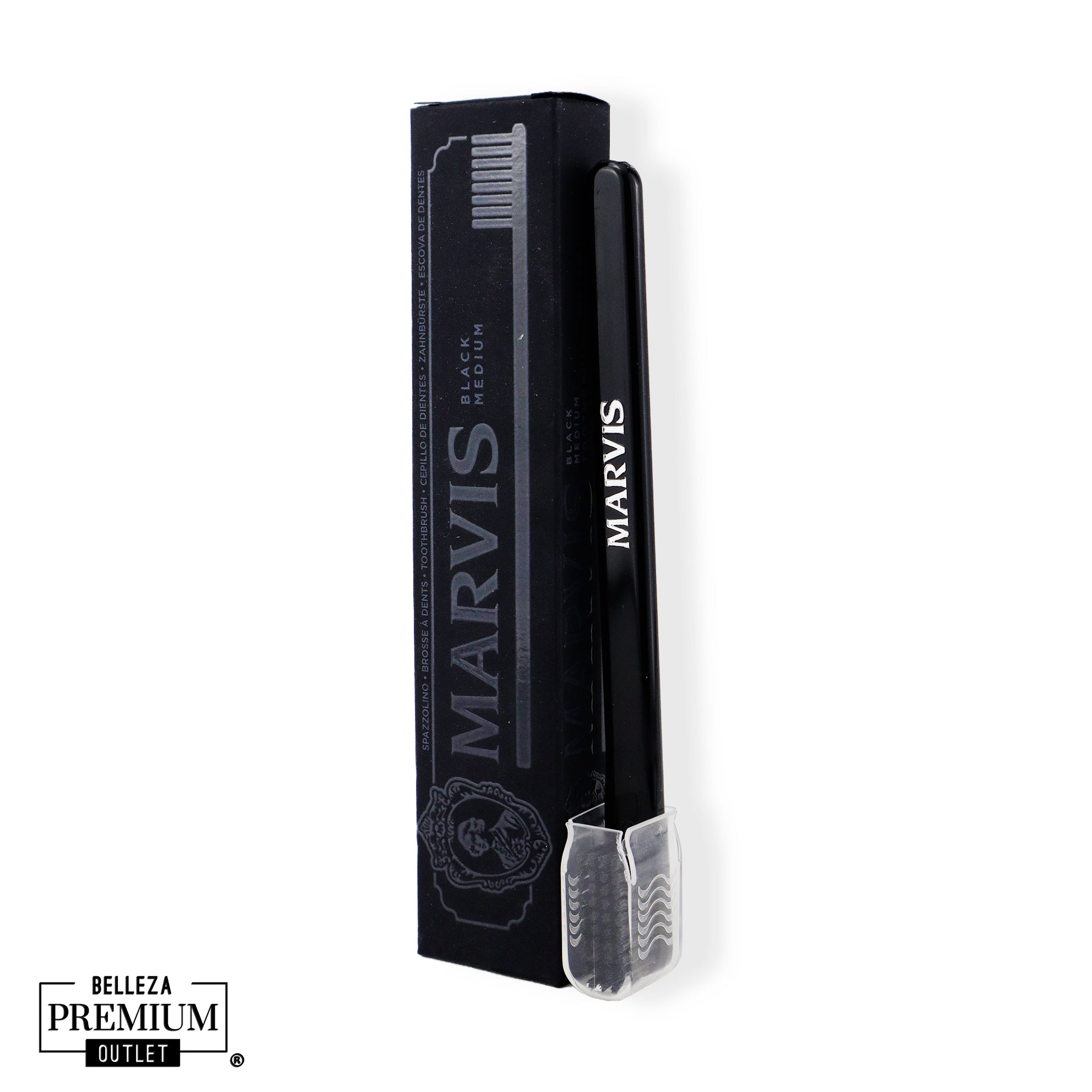 Marvis Tandenborstel Black | Cepillo Dental de Precisión y Estilo Elegante