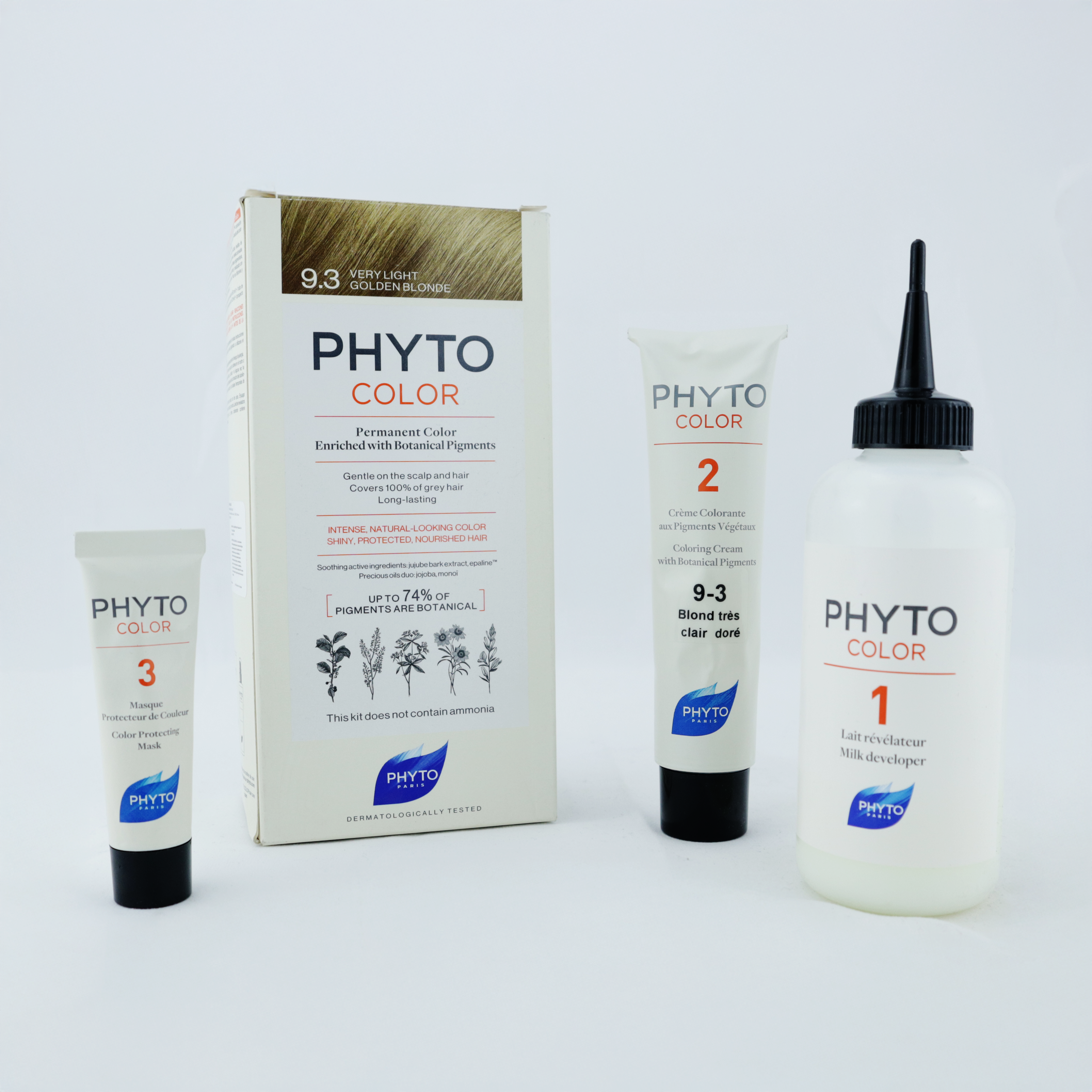 Phyto Phytocolor Set 9.3 - Blond Très Clair Doré: Un maravilloso rubio dorado para un cabello radiante