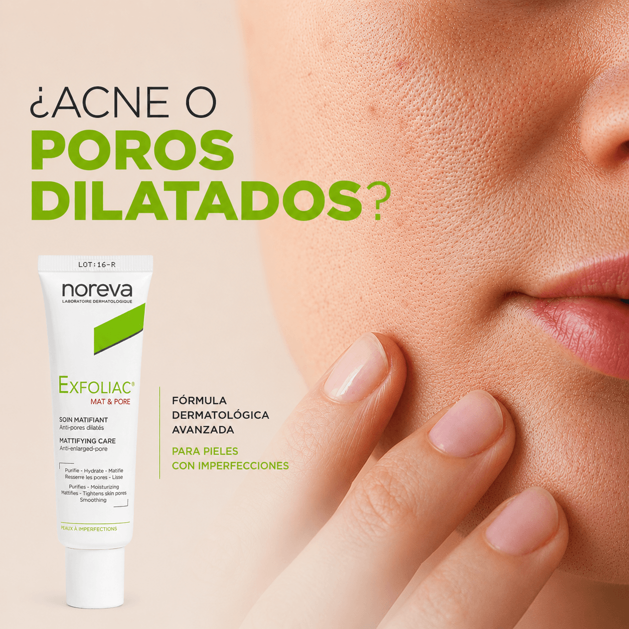 Noreva Exfoliac Mat & Pore-Tratamiento Matificante 30ml