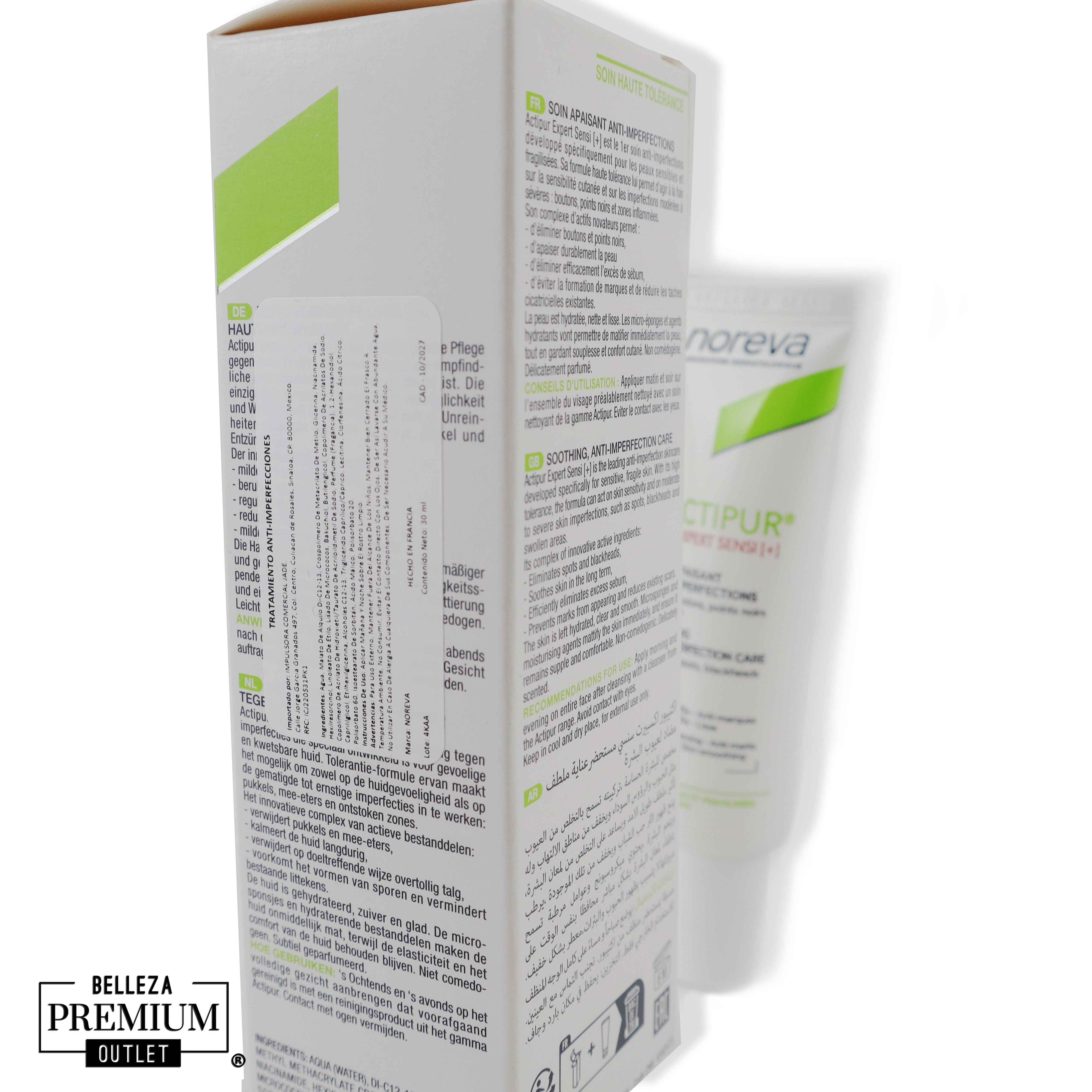 Noreva Actipur Expert Sensi+ – Cuidado anti-imperfecciones que calma, protege y embellece tu piel sensible.