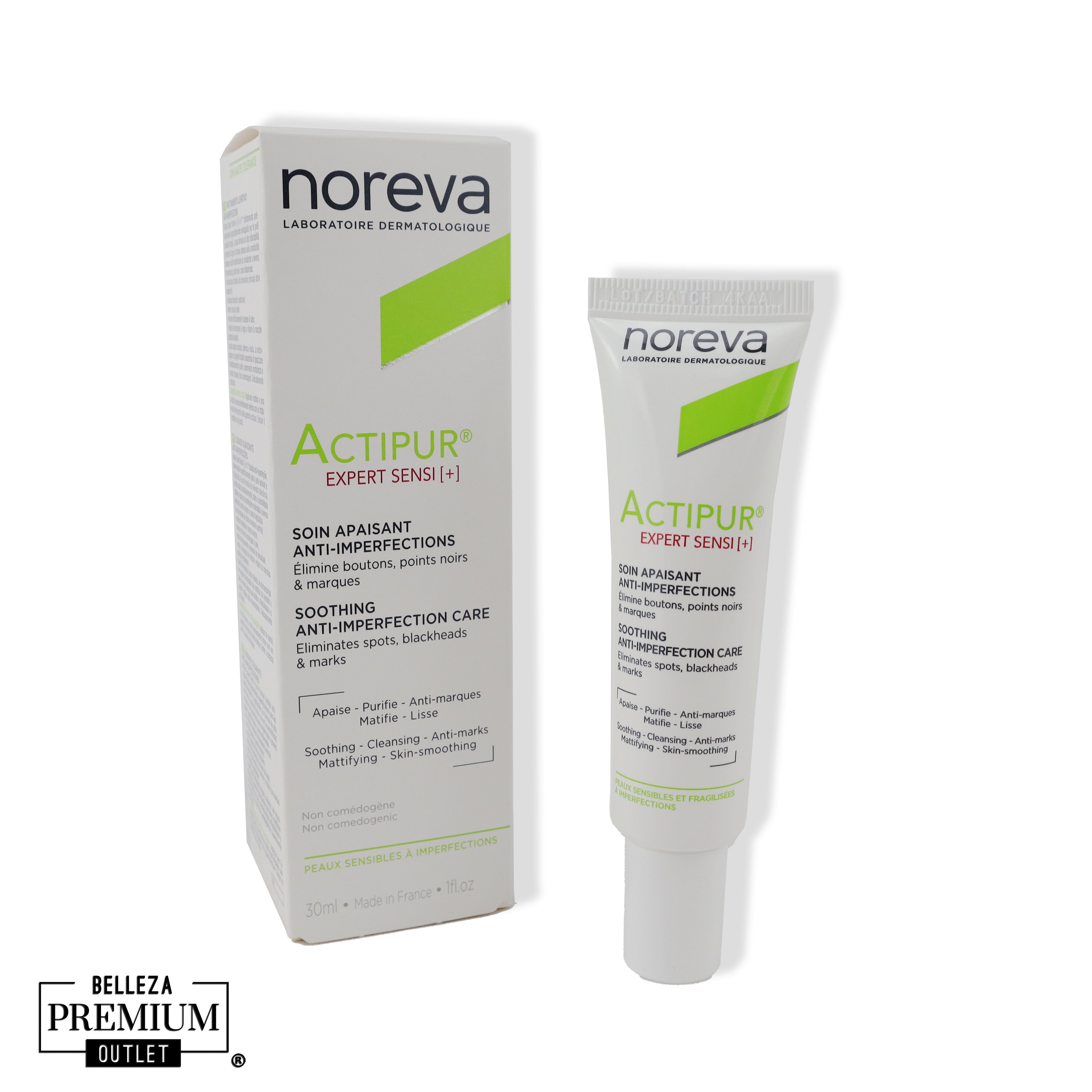 Noreva Actipur Expert Sensi+ – Cuidado anti-imperfecciones que calma, protege y embellece tu piel sensible.