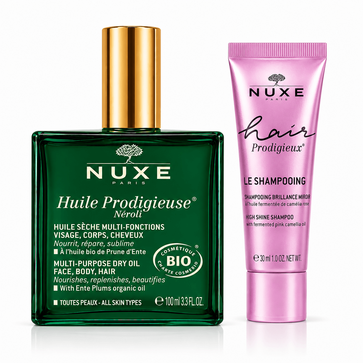 NUXE Huile Prodigieuse® Néroli 100 ml + Mini Hair Prodigieux® Shampoo 30 ml