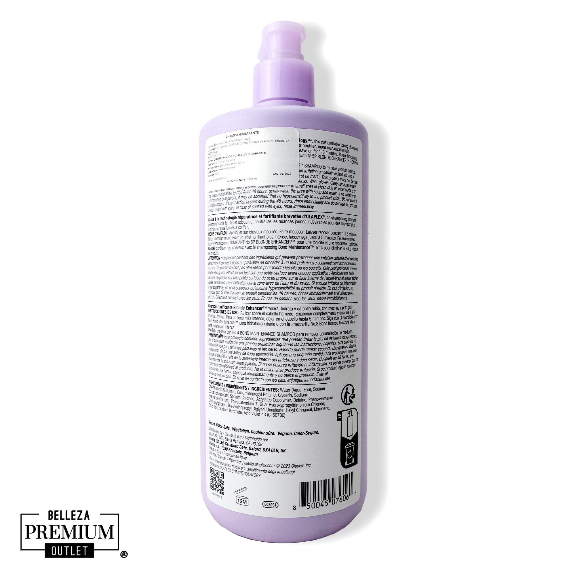 Olaplex Shampoo No. 4P Blonde Enhancer 1000ml