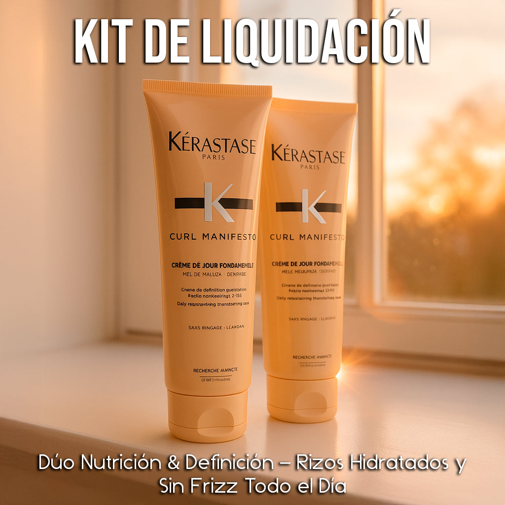 Kérastase Curl Manifesto Crème de Jour Fondamentale-Dúo Nutrición & Definición – Rizos Hidratados y Sin Frizz Todo el Día