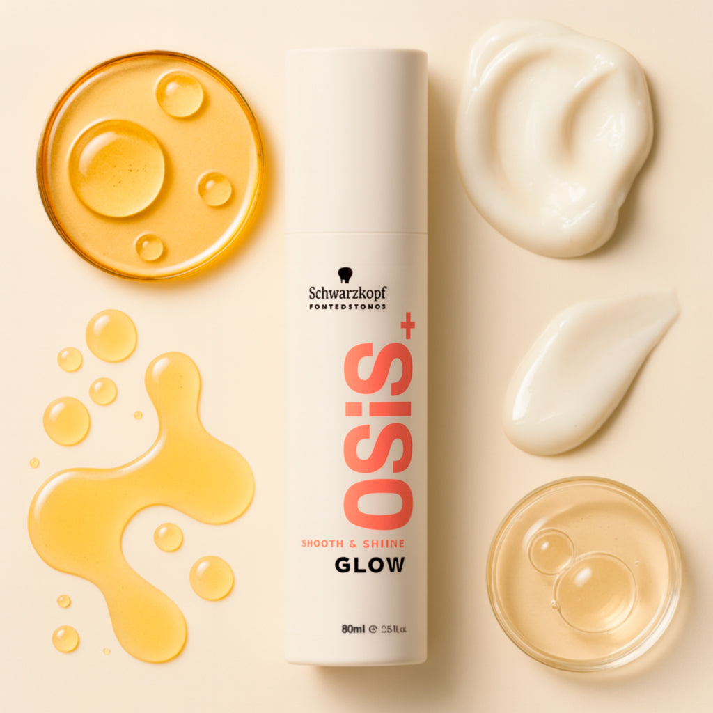 Schwarzkopf Professional OSiS+ Glow 50ml:Brillo espejo y control anti-frizz en un solo gesto.
