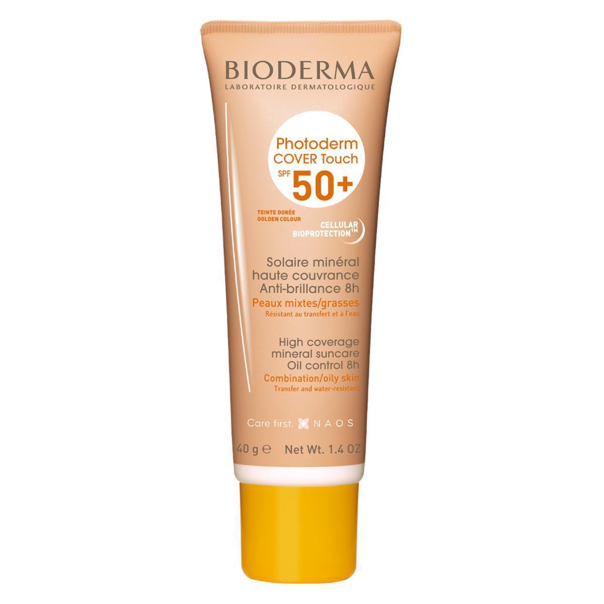 Bioderma Bloqueador Photoderm Cover Touch Spf50+ Tono Dorado, 40 Ml