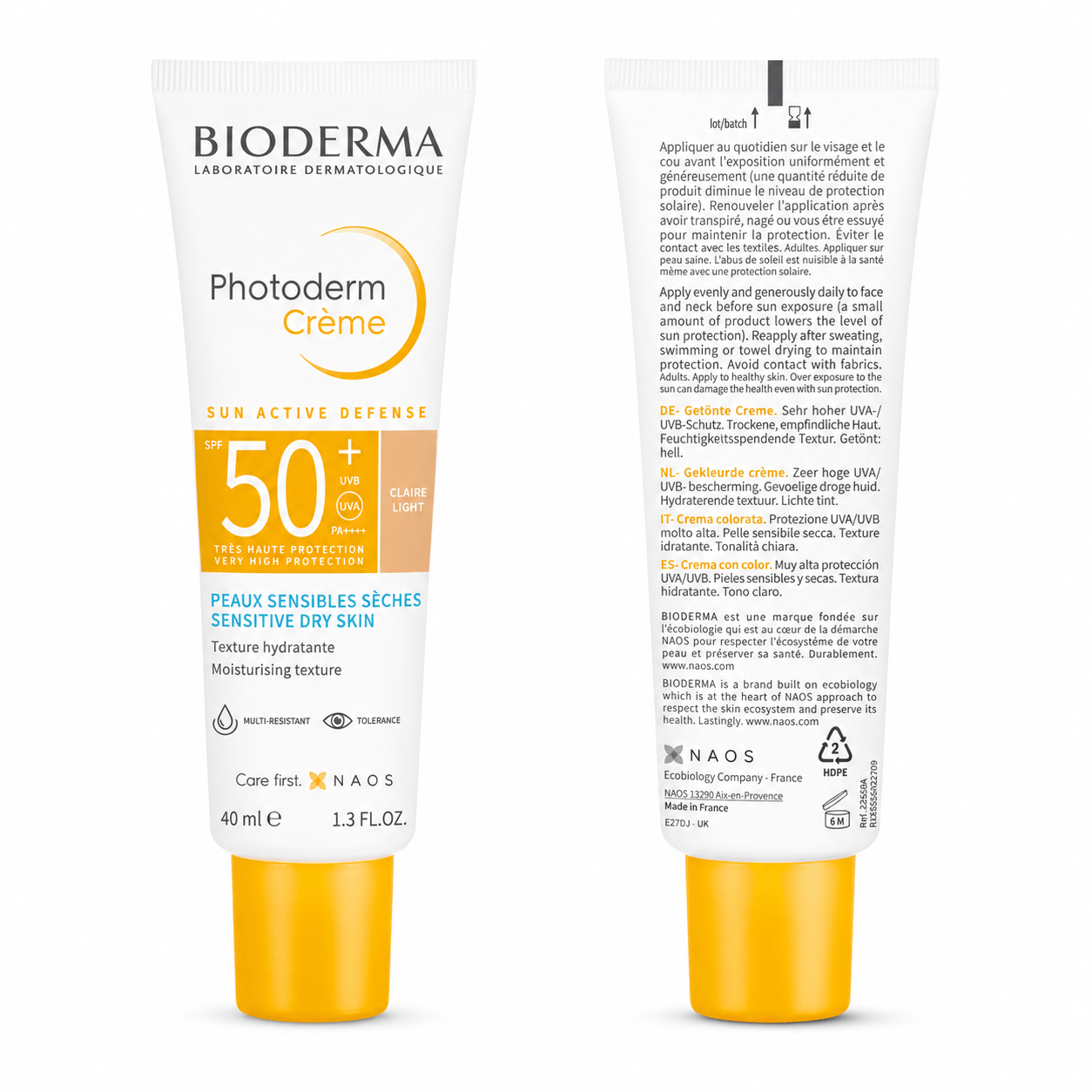 Bioderma Photoderm Crema SPF50+ Tono Claro 40ml – Protección Solar Facial para Piel Clara
