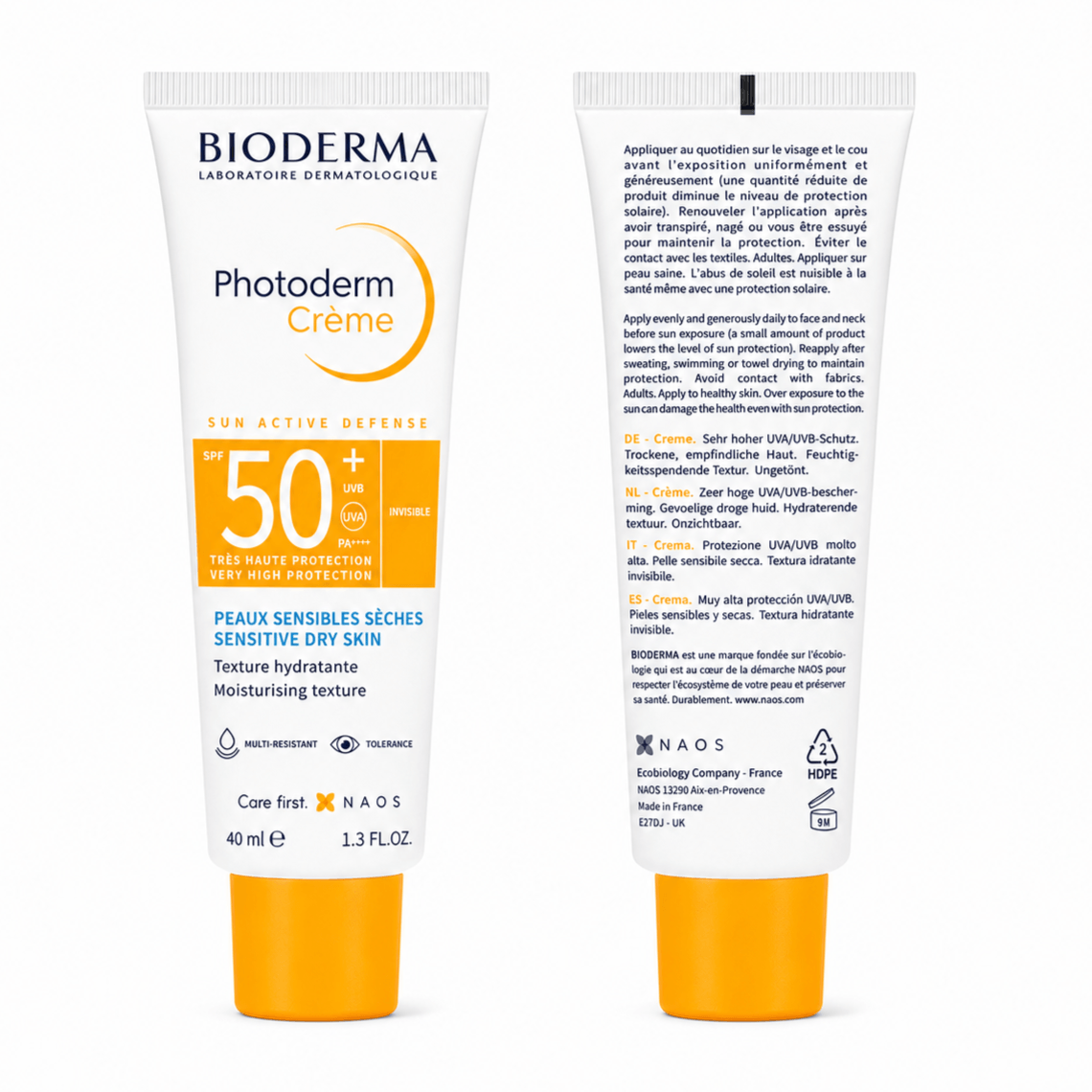 Bioderma Photoderm Cream SPF50+ Invisible 40ml – Protección Solar Facial Transparente