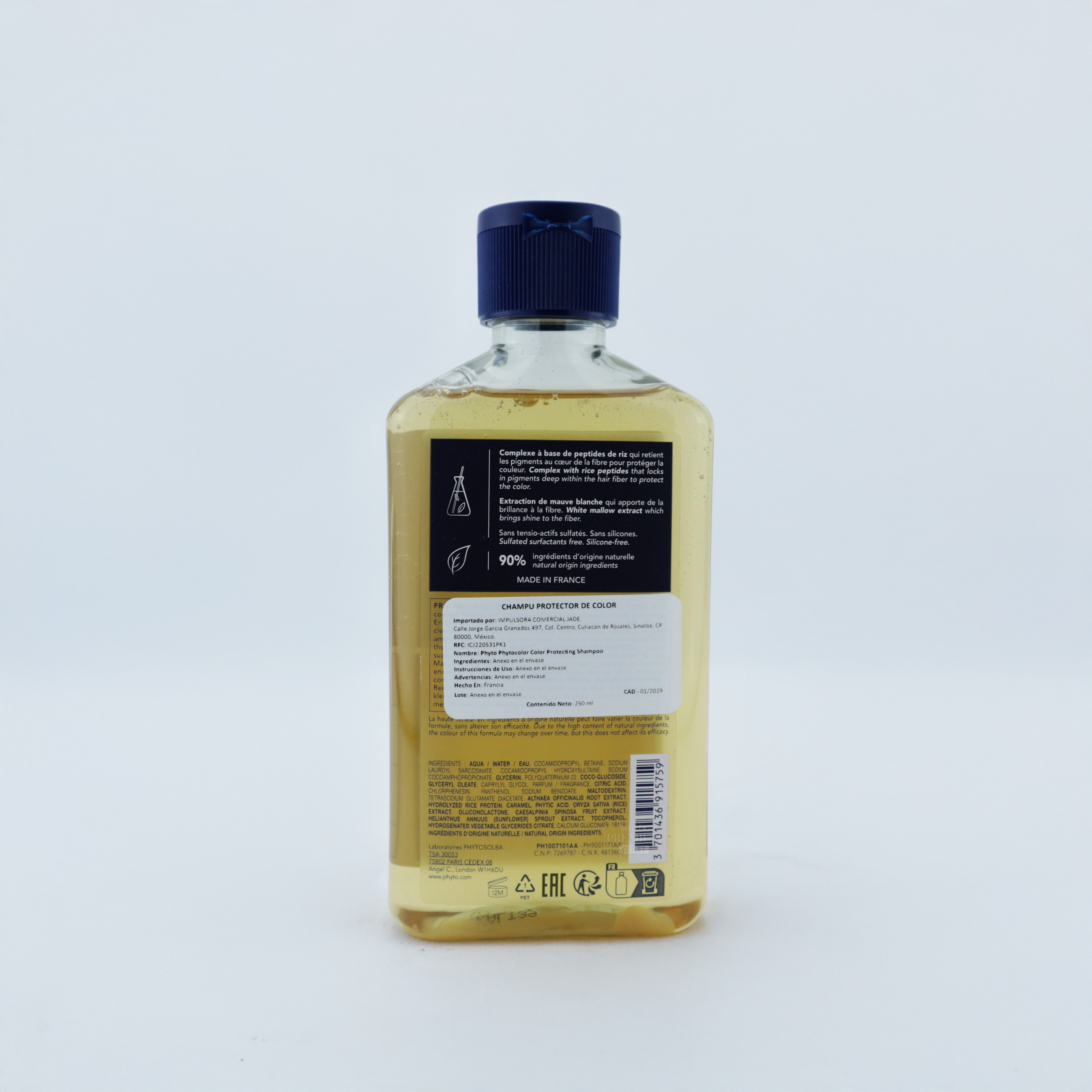 Phyto Phytocolor Color Protecting Shampoo 250ml-Color Radiante por Más Tiempo: Phyto Phytocolor Shampoo Protector