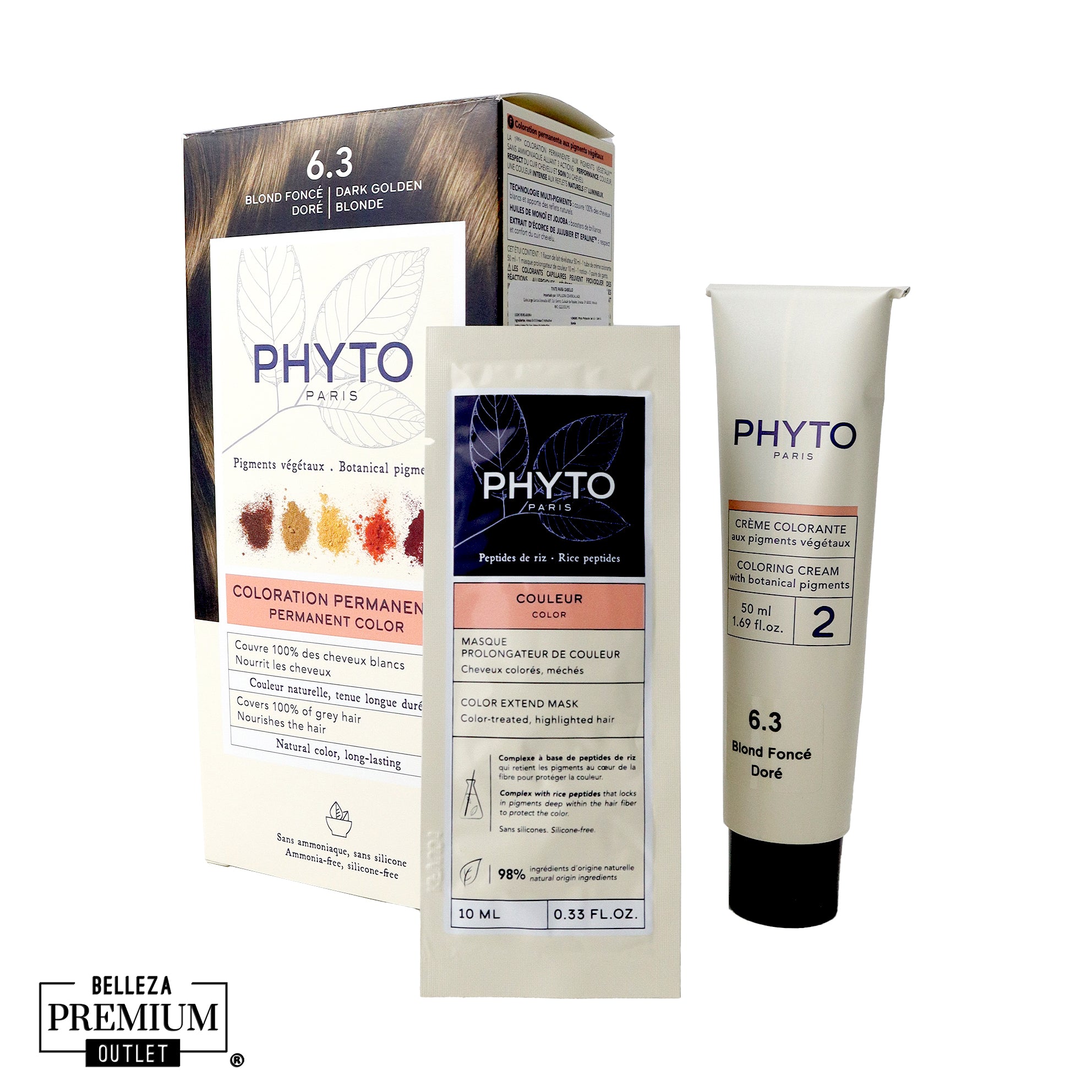 Phyto Phytocolor #6.3 Rubio Oscuro Dorado