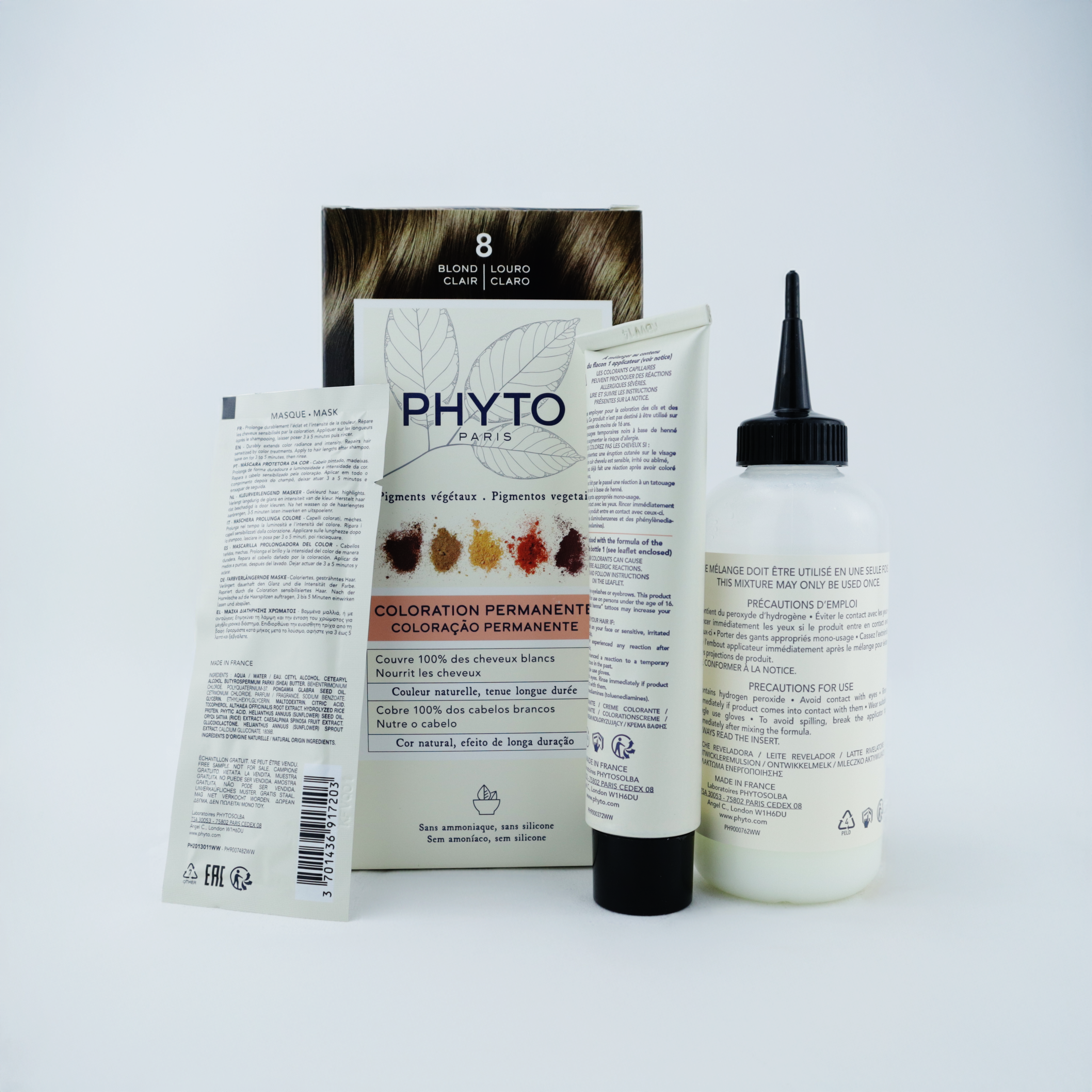 Phyto Phytocolor Set 8 - Light Blonde: El color fascinante que tu cabello siempre soñó