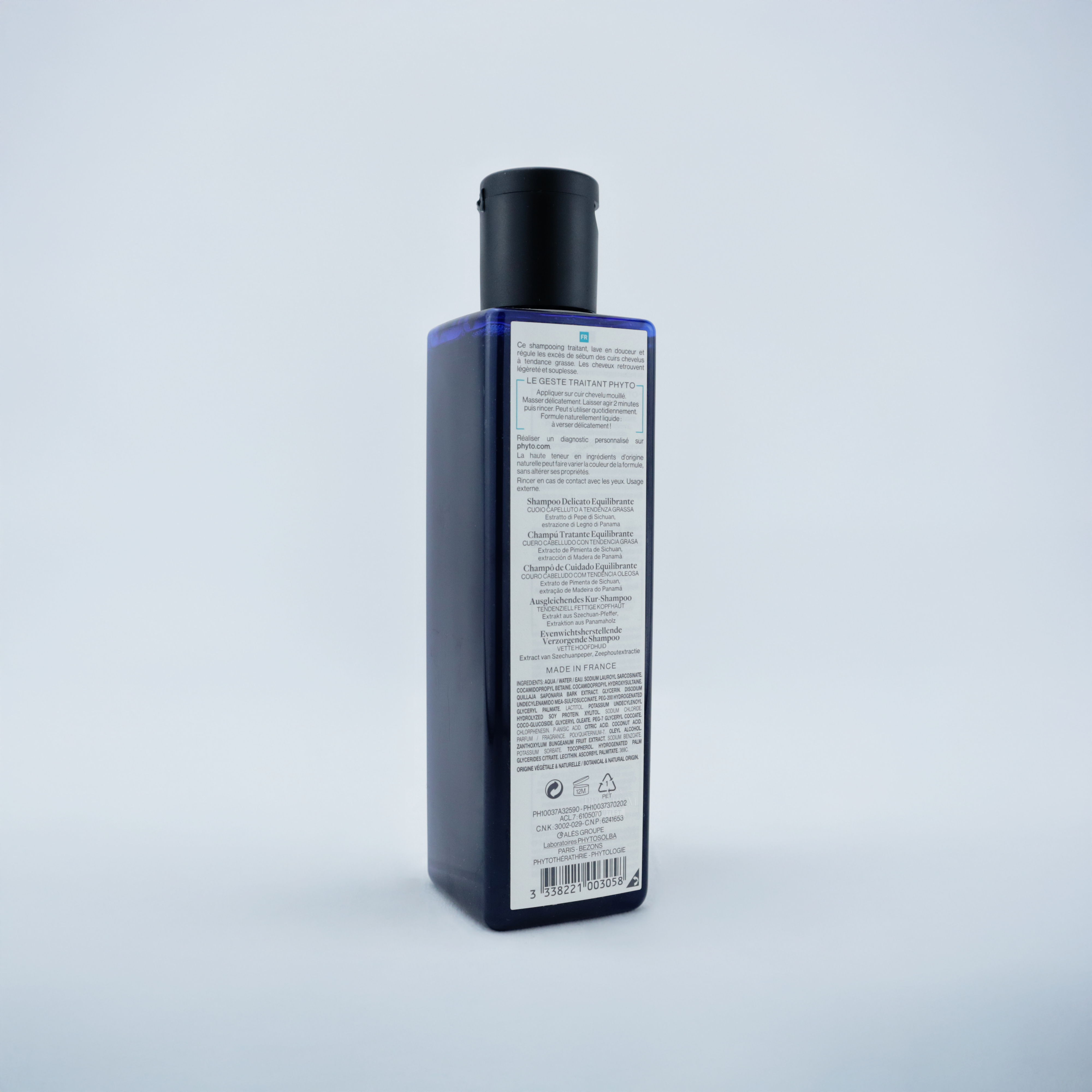 Phyto Phytopanama Balancing Treatment Shampoo 250ml-Equilibrio Natural para un Cuero Cabelludo Saludable: Phyto Phytopanama Shampoo
