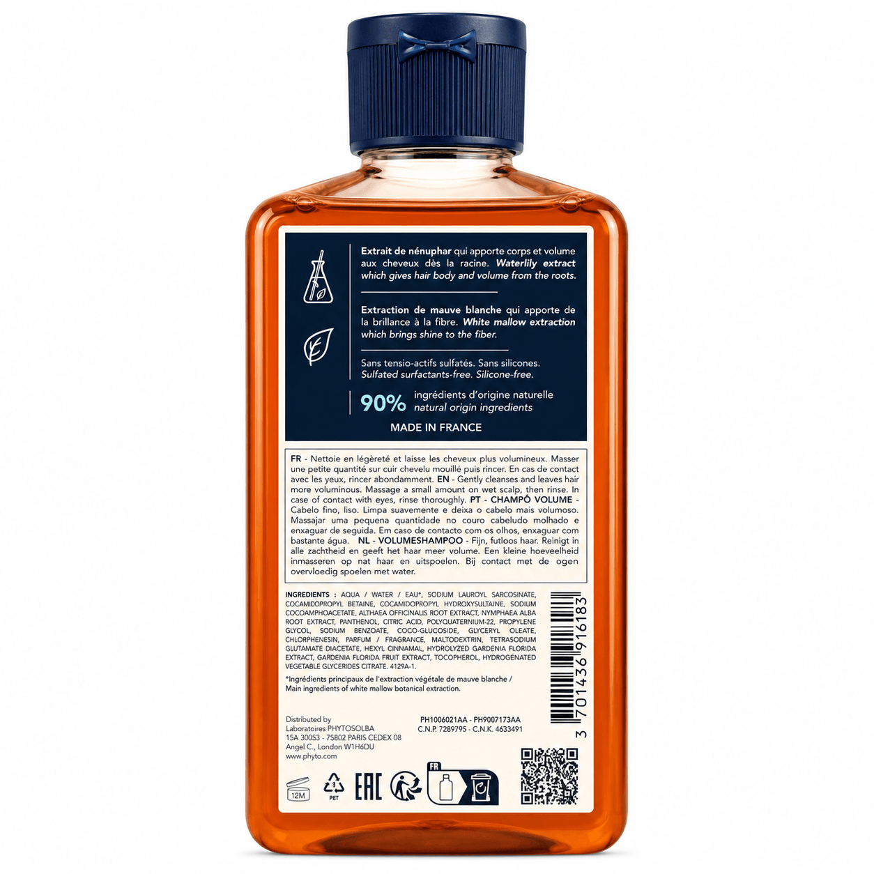 Phyto Paris-Volume Shampoo Voluminizador 250 ml