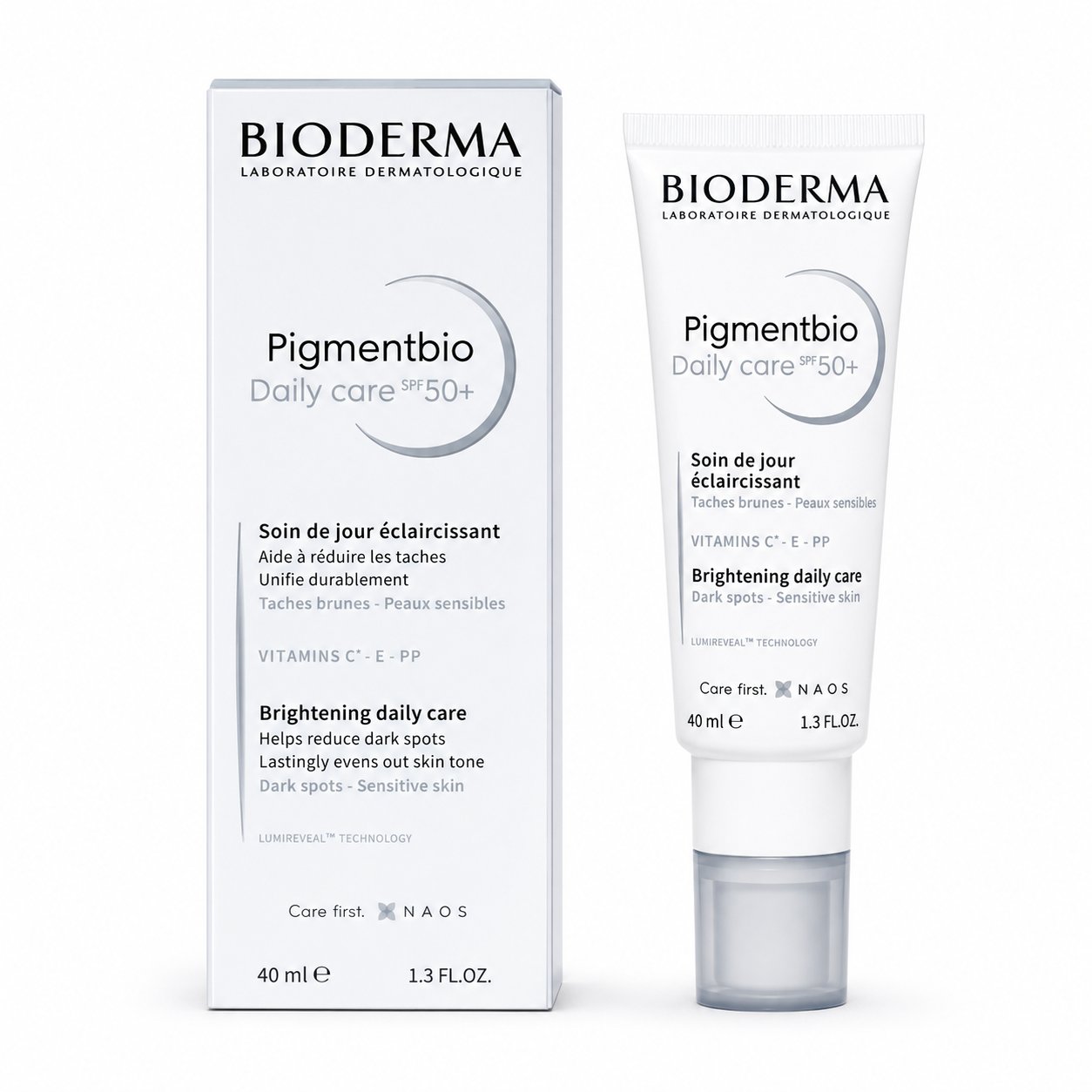 Bioderma Pigmentbio Daily Care SPF50+ 40ml – Protección Solar Despigmentante para Piel con Manchas