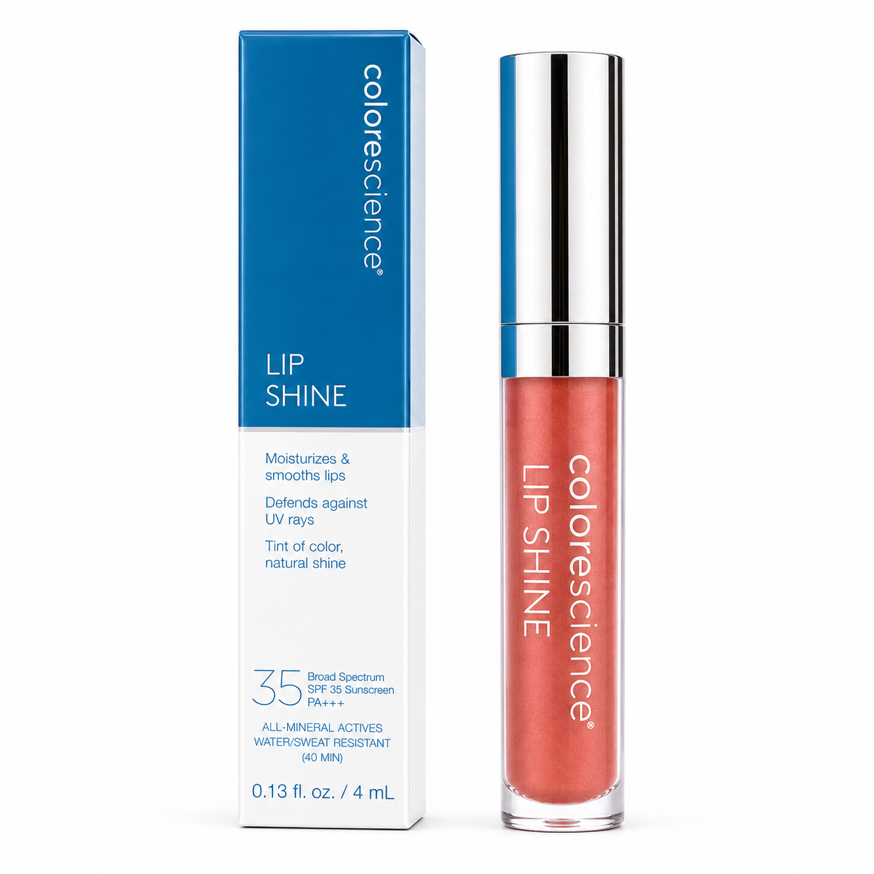 ColoreScience Lip Shine SPF 35 7ml Coral: Radiante Brillo y Protección para tus Labios
