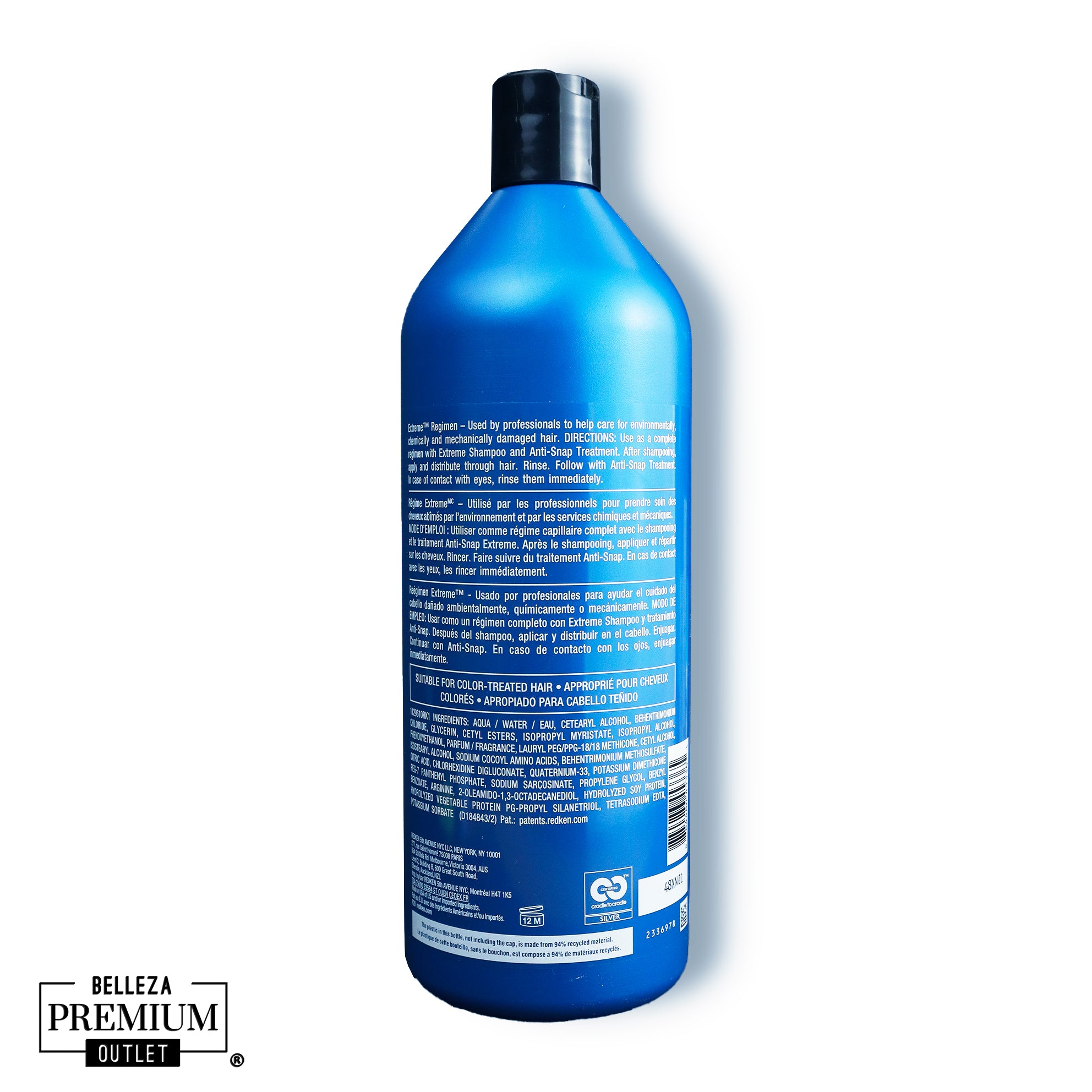 Redken Extreme Shampoo 1000ml: Asombroso shampoo que refuerza la fibra capilar