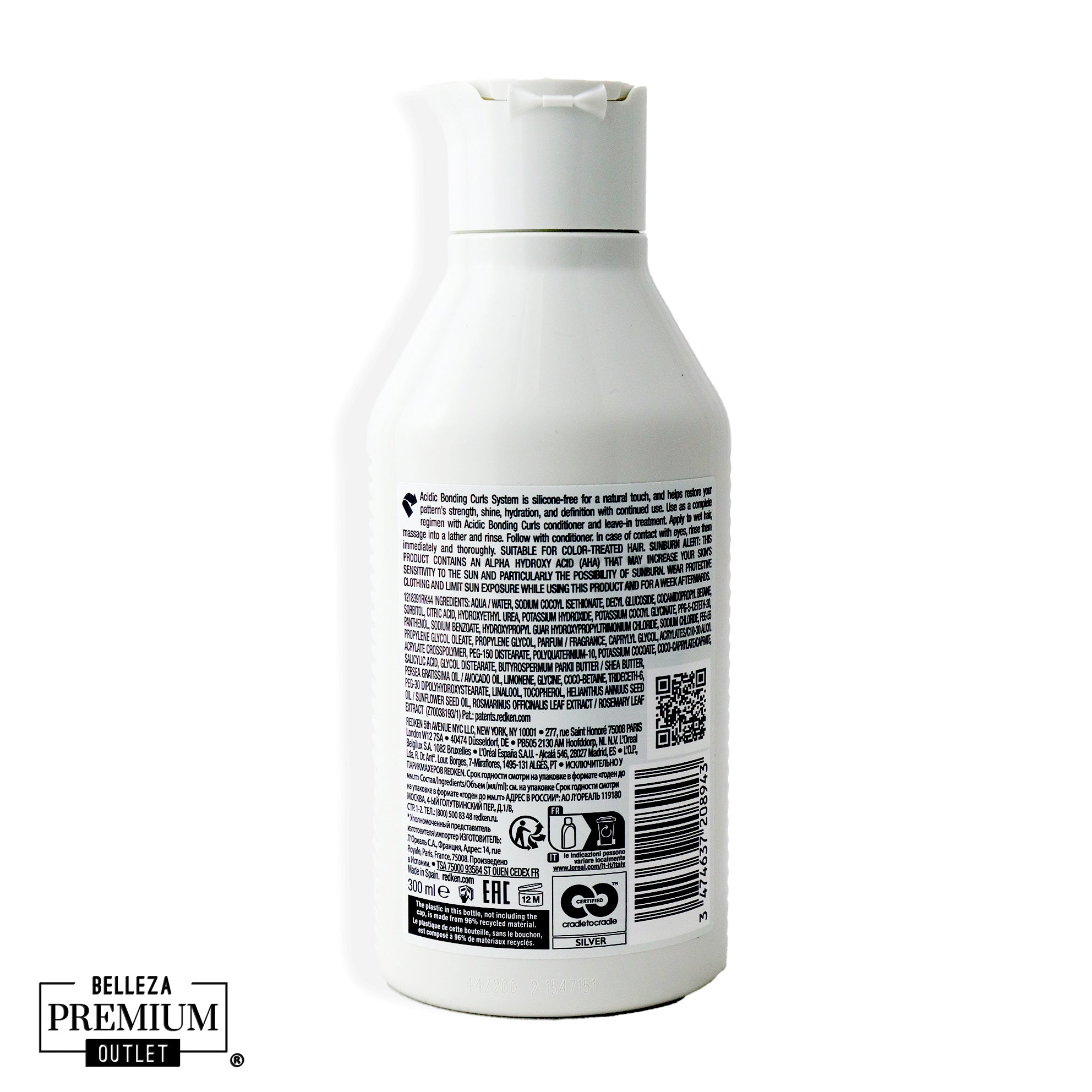 Redken Acidic Bonding Curls Shampoo 300ml – Shampoo Reforzador y Definidor de Rizos