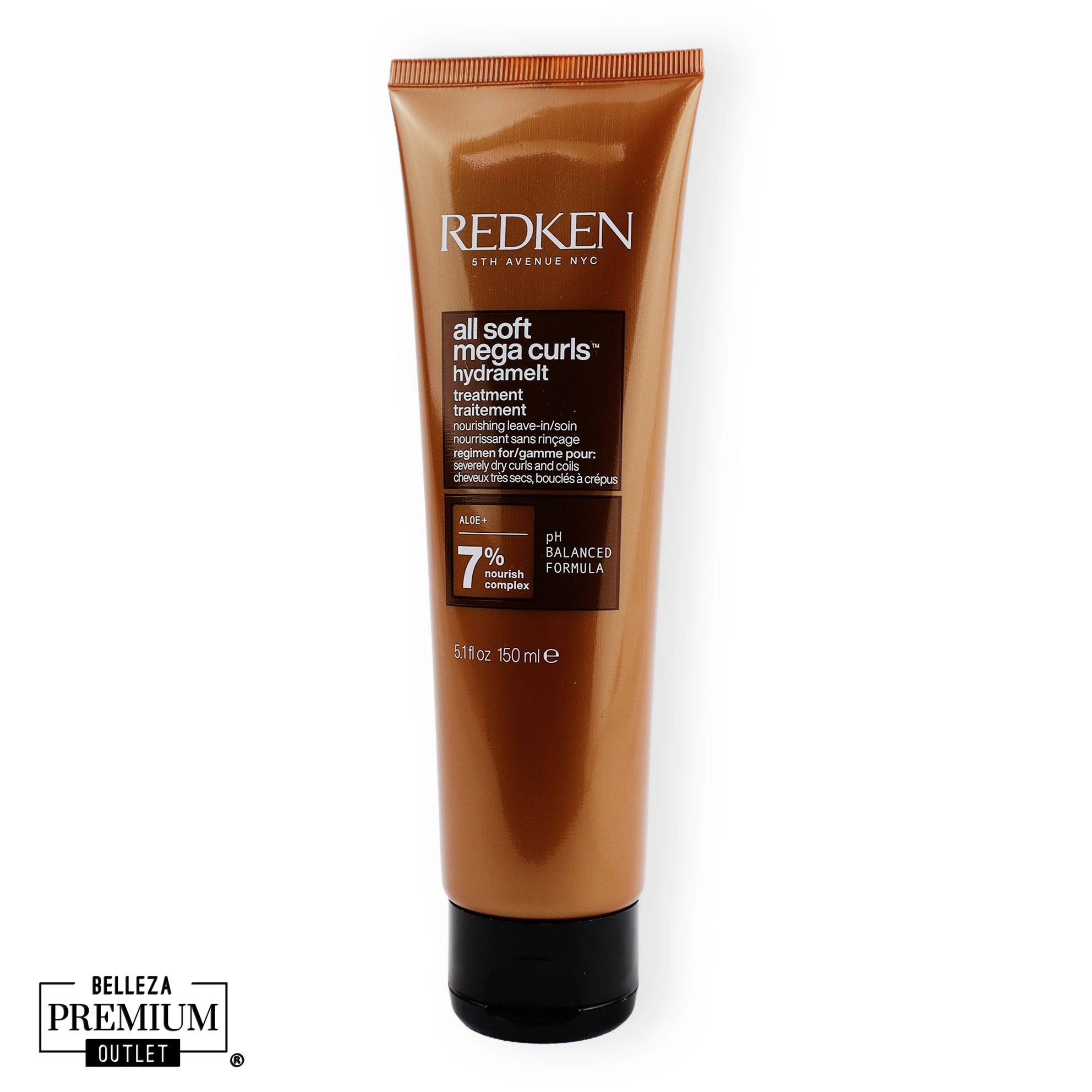 Redken All Soft Mega Curls Hydramelt Treatment 150ml – Tratamiento hidratante sin enjuague para rizos definidos