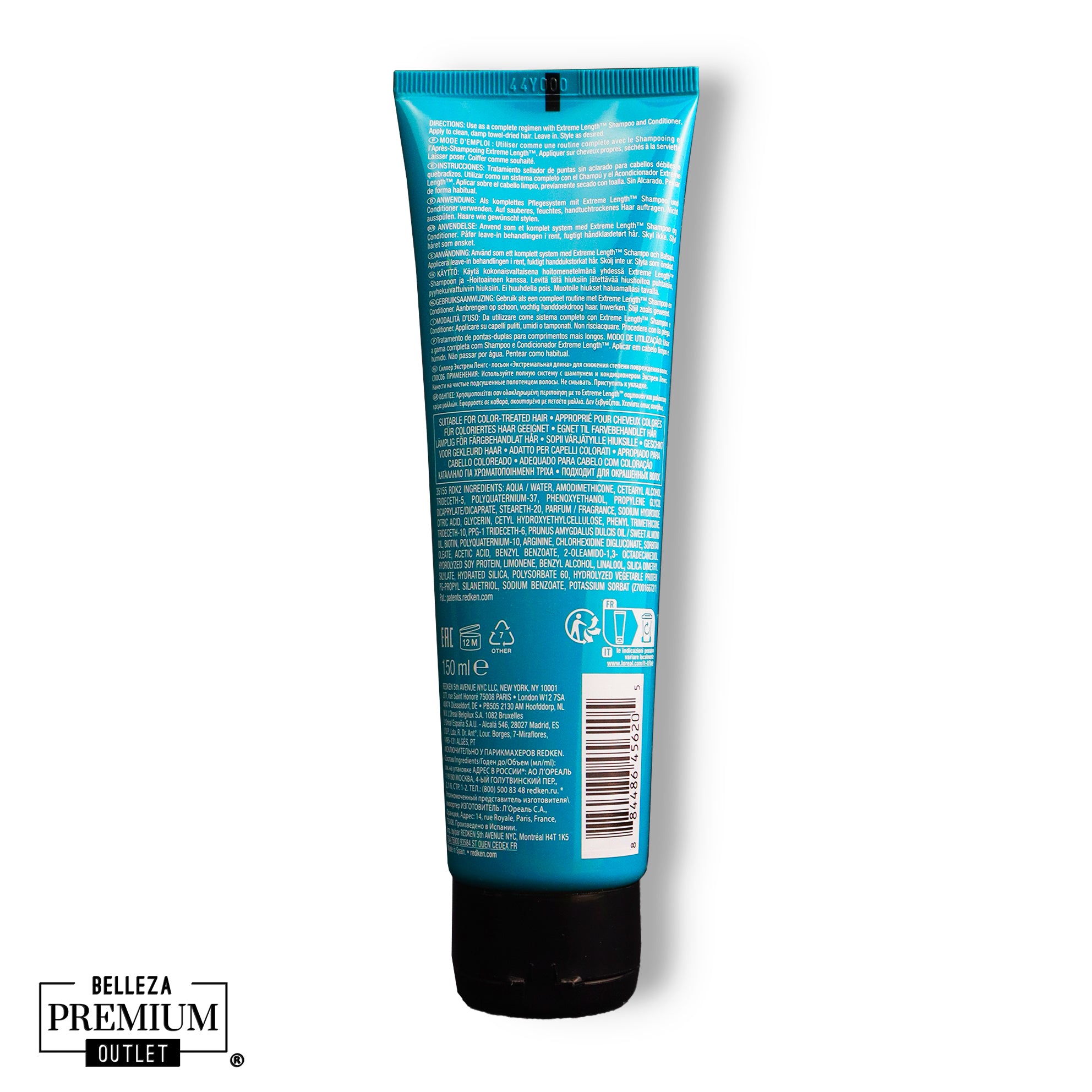 Redken Extreme Length Sealer – Fortalecimiento Máximo, Crecimiento Visiblemente Saludable y Puntas Reparadas